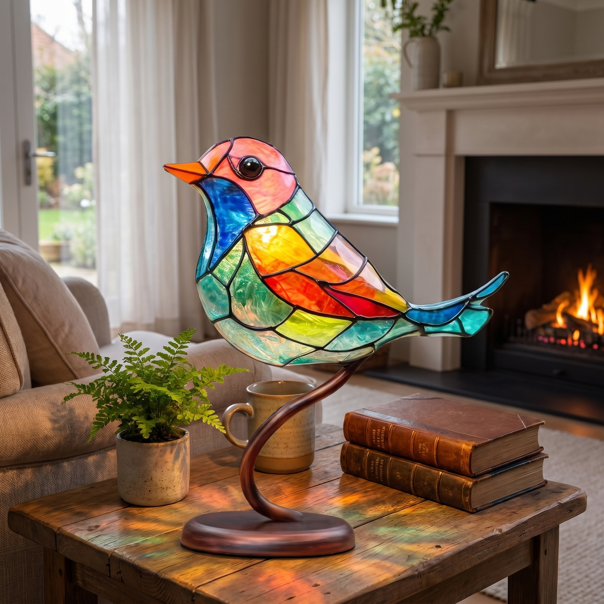 Colorful Acrylic Bird Ornament