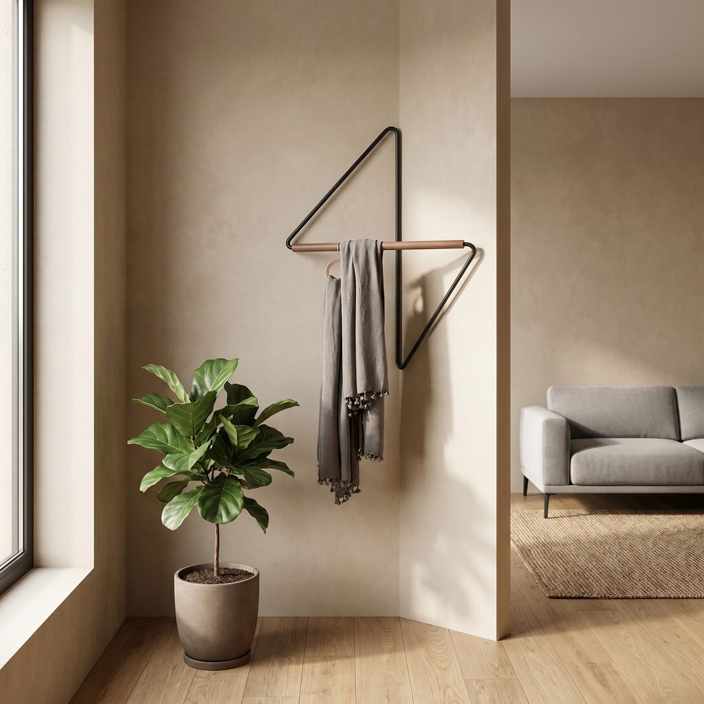Nordic Corner Wall Clothes Hanger