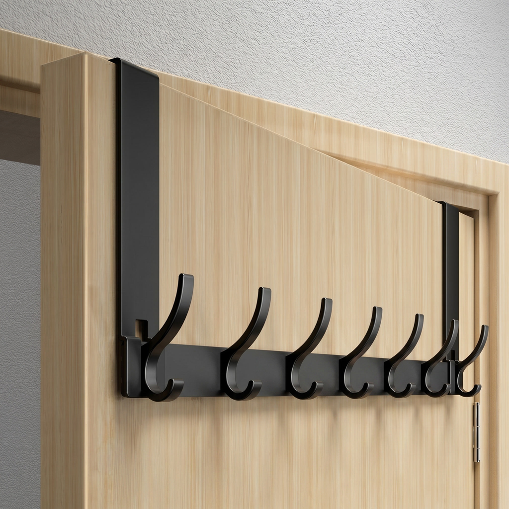 Aluminum Clothes Hanger with 7 Hooks