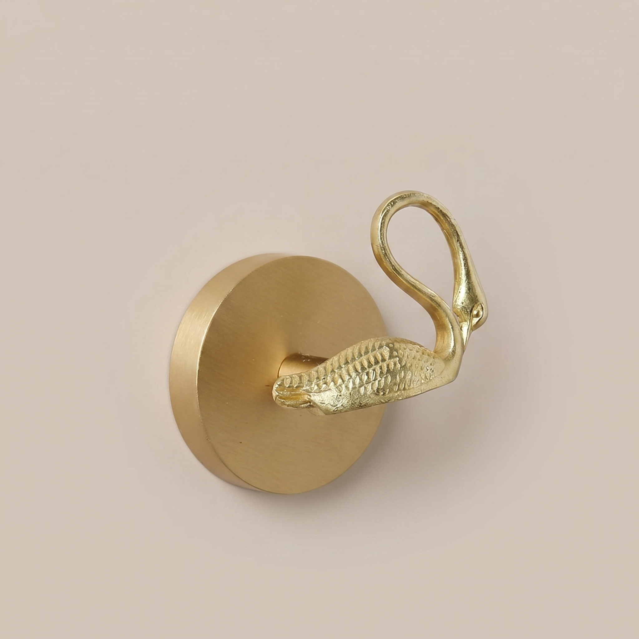 Brass Wall Hook Punch-Free European Style