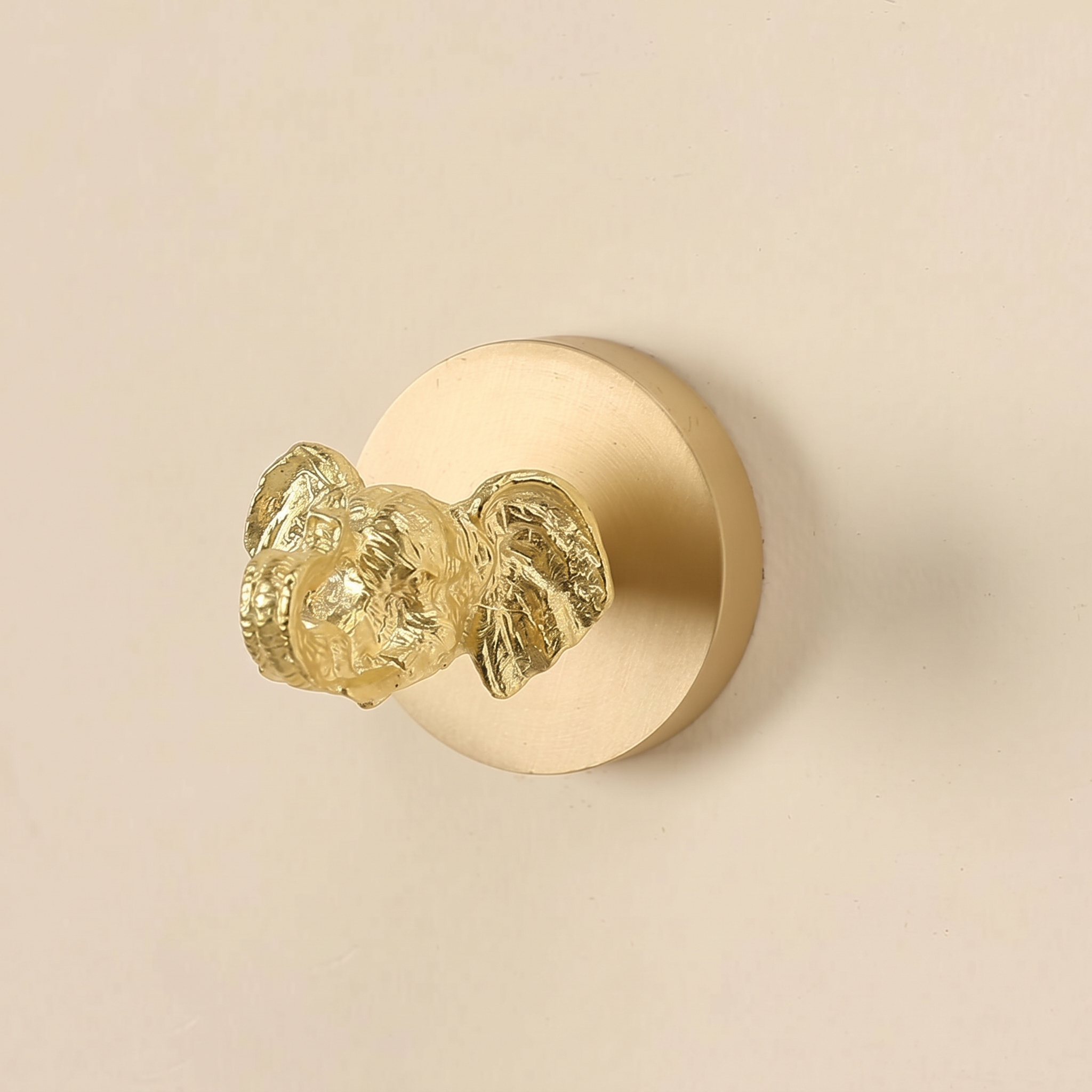 Brass Wall Hook Punch-Free European Style