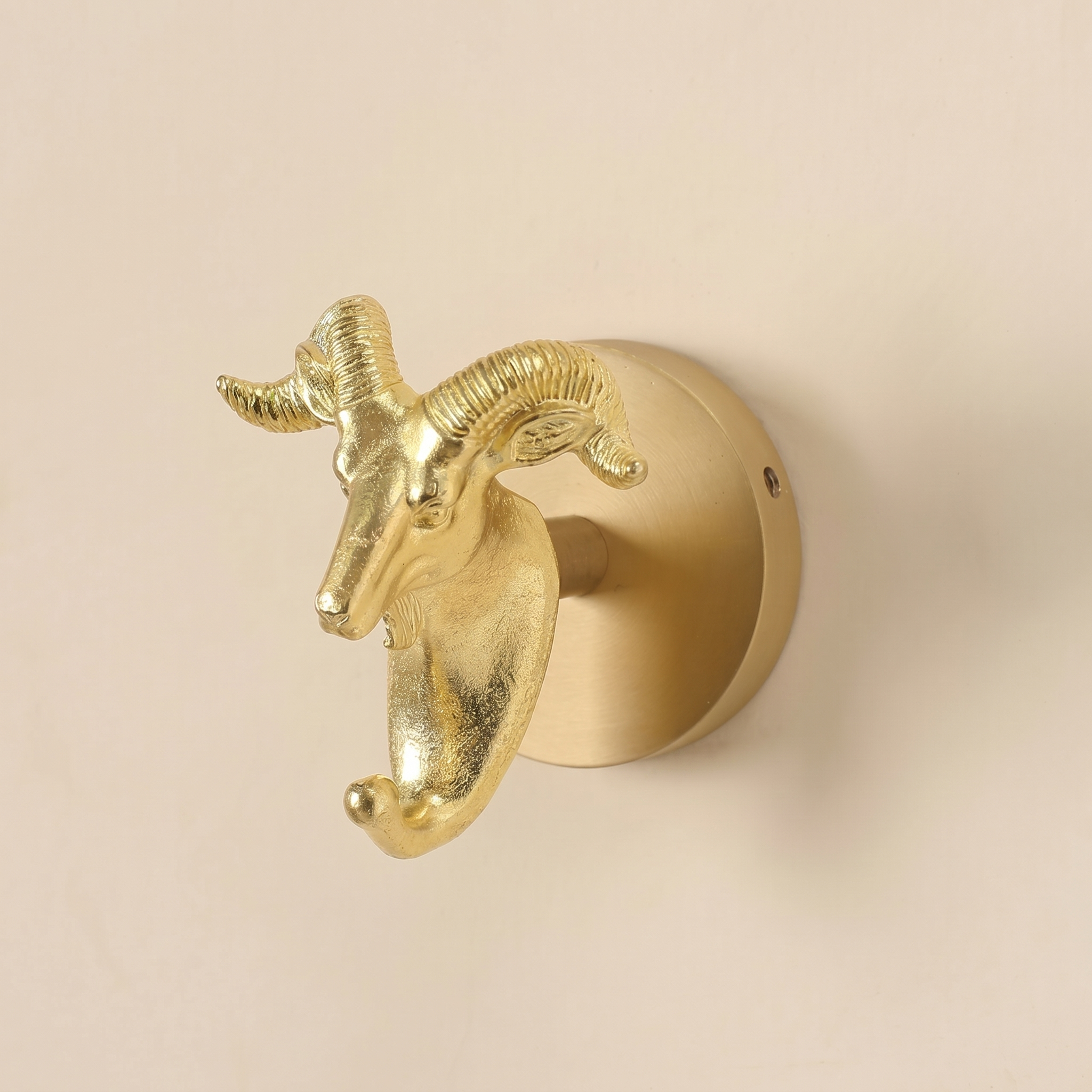 Brass Wall Hook Punch-Free European Style