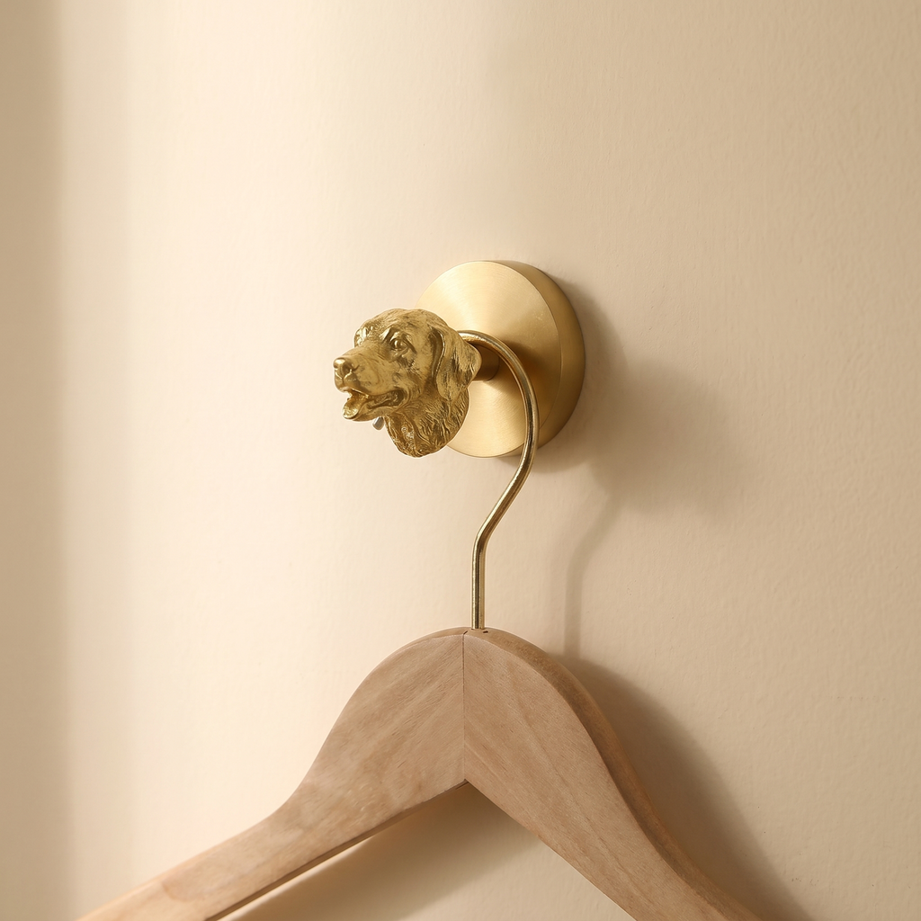 Brass Wall Hook Punch-Free European Style