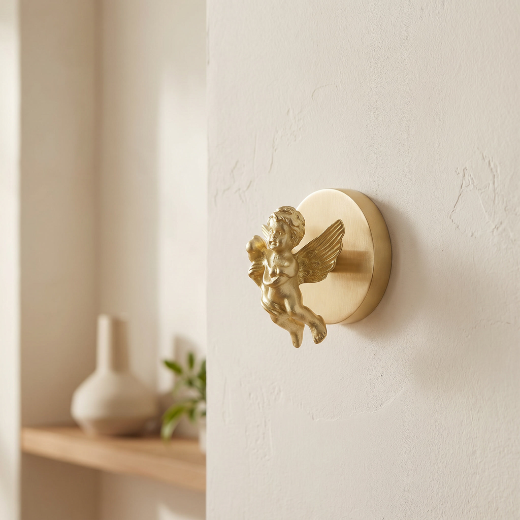 Brass Wall Hook Punch-Free European Style
