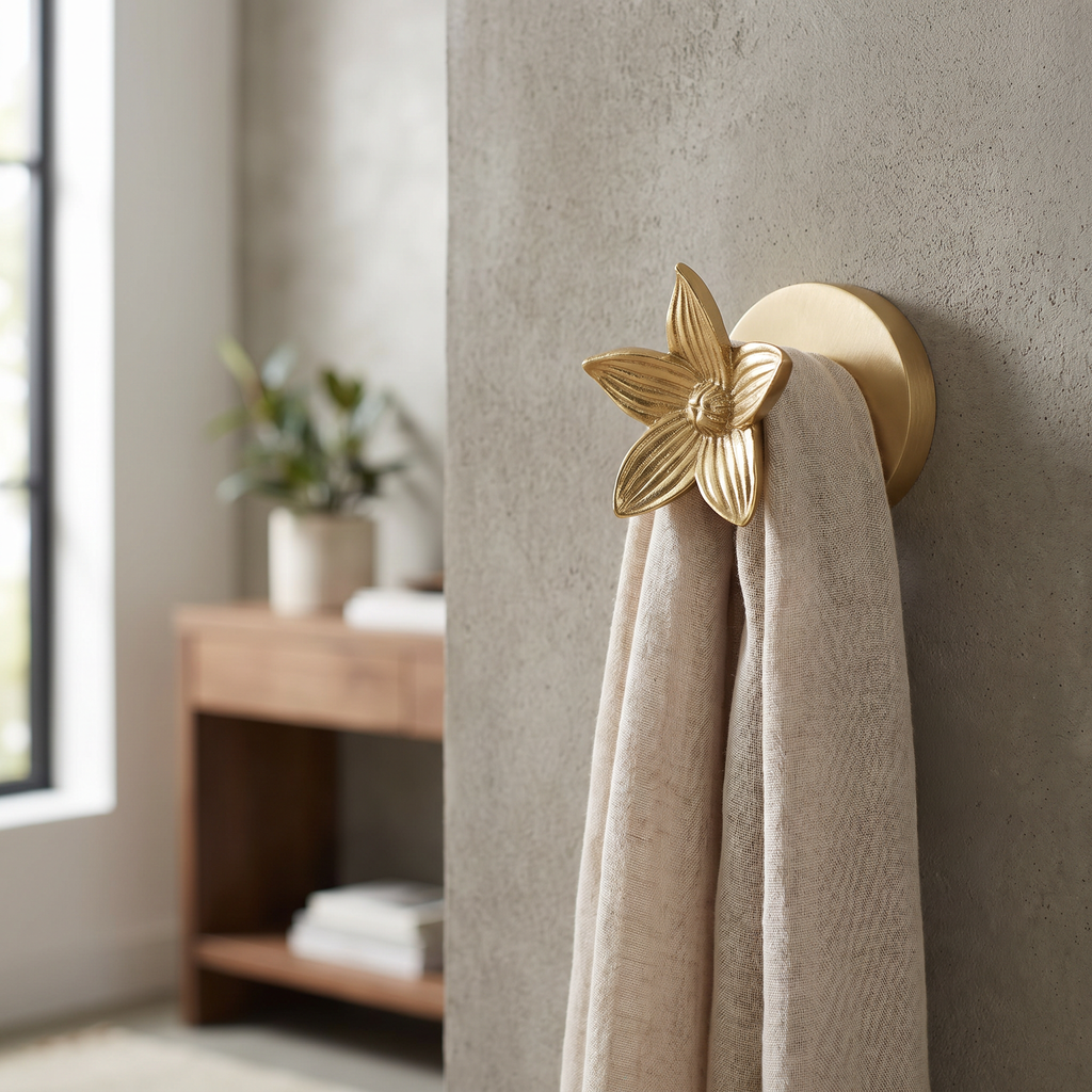 Brass Wall Hook Punch-Free European Style