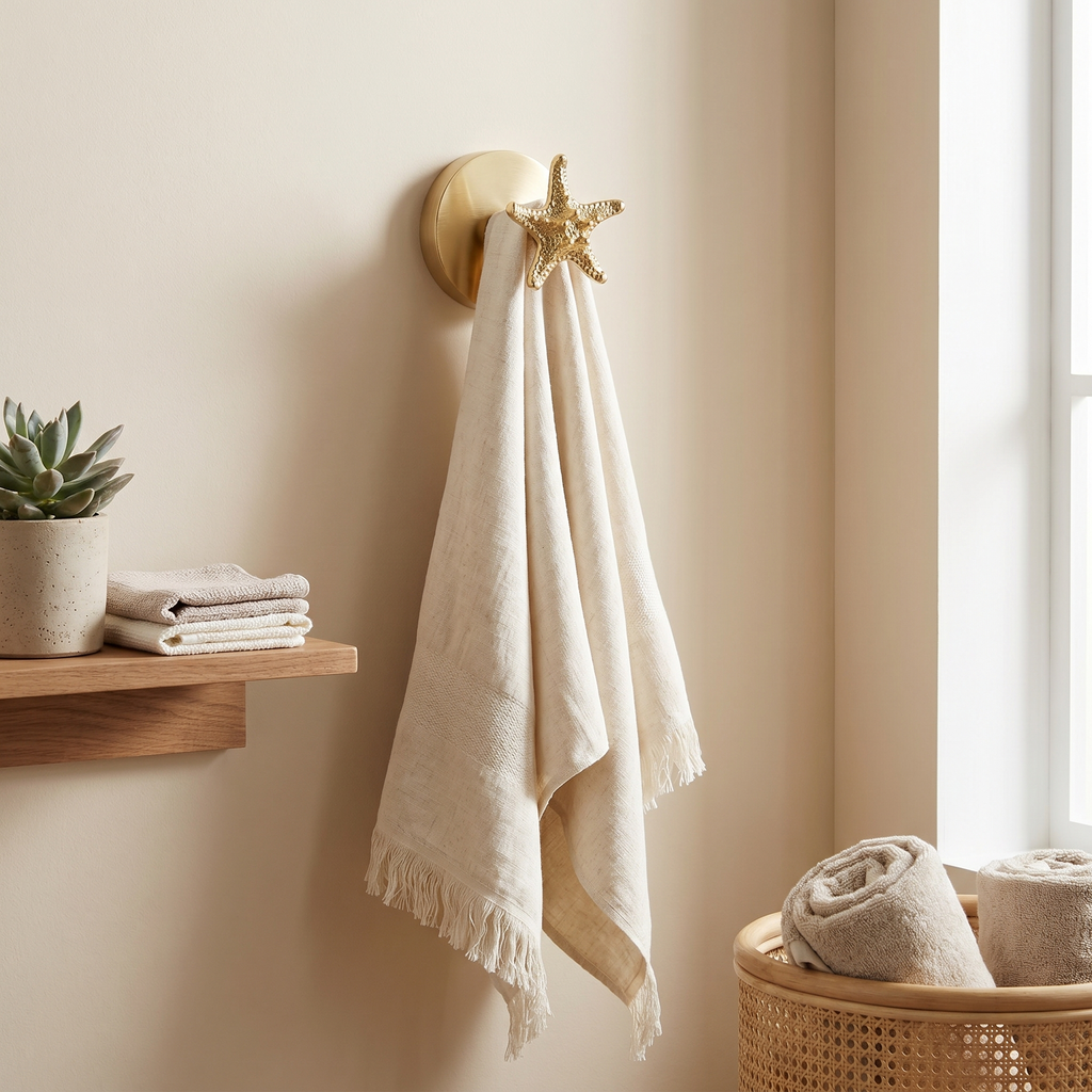 Brass Wall Hook Punch-Free European Style