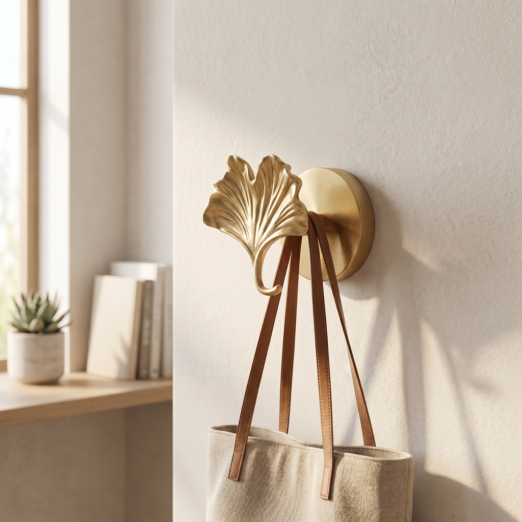 Brass Wall Hook Punch-Free European Style