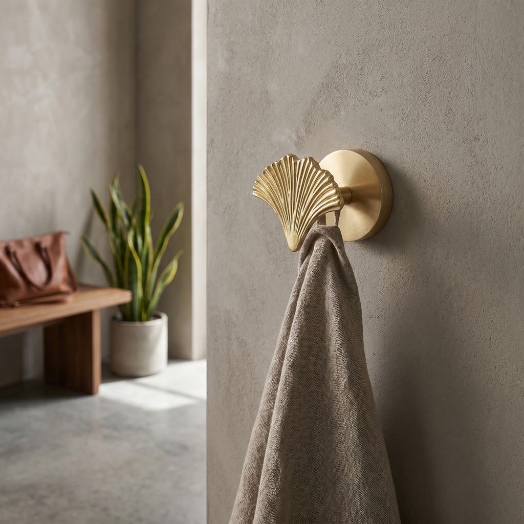 Brass Wall Hook Punch-Free European Style
