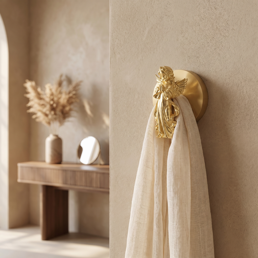 Brass Wall Hook Punch-Free European Style