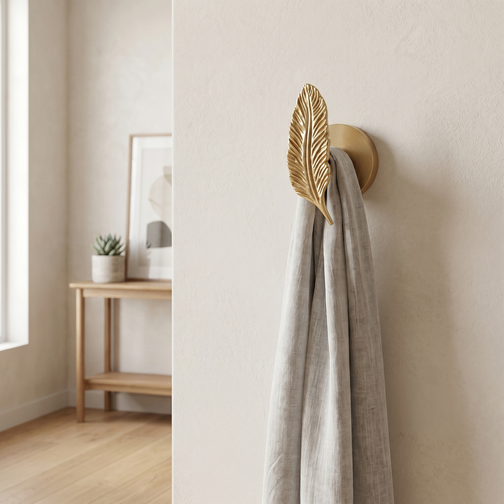 Brass Wall Hook Punch-Free European Style