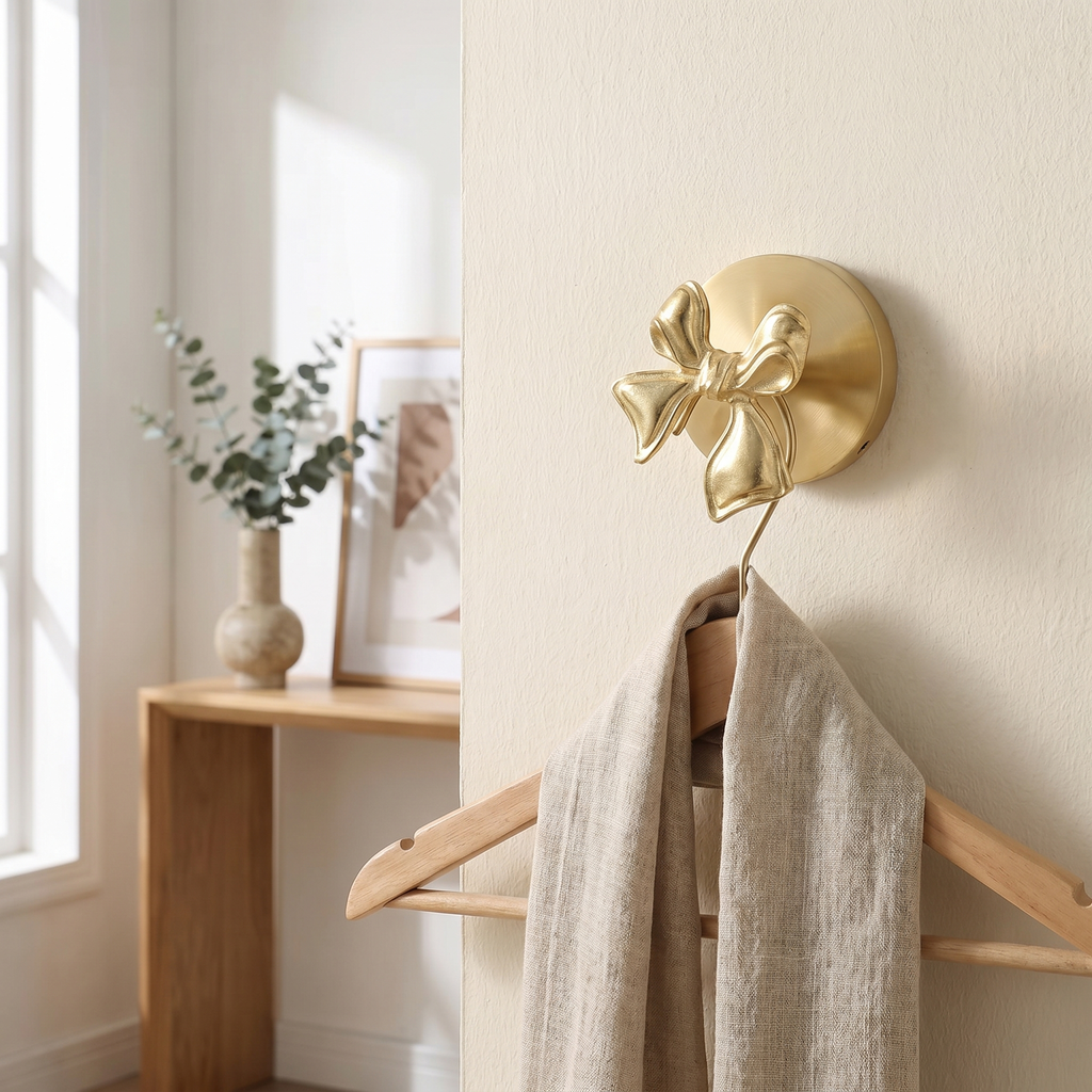 Brass Wall Hook Punch-Free European Style