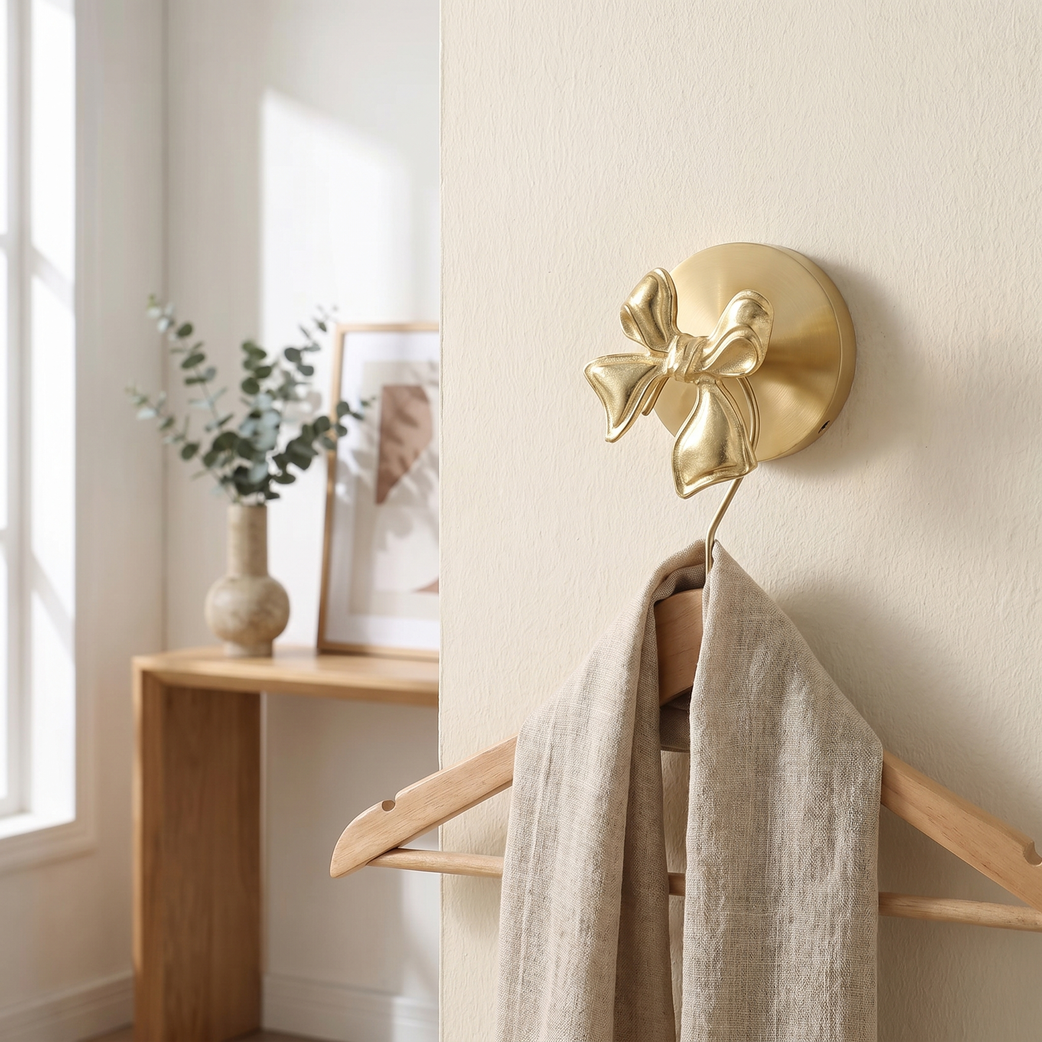 Brass Wall Hook Punch-Free European Style