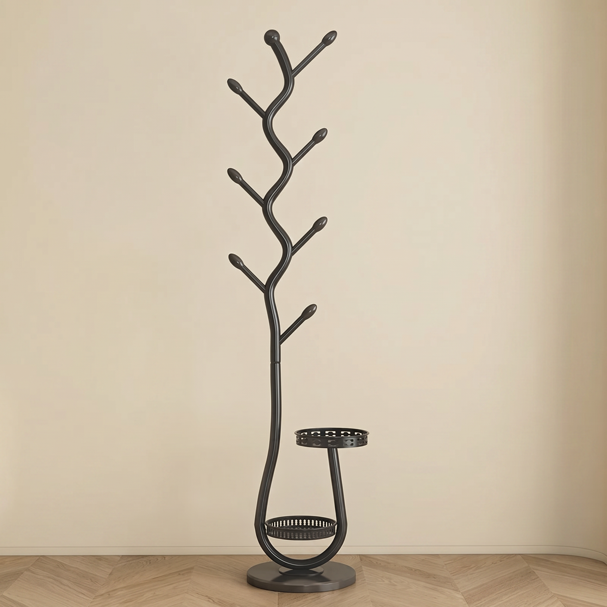 Modern Tree-Style Metal Stand Rack