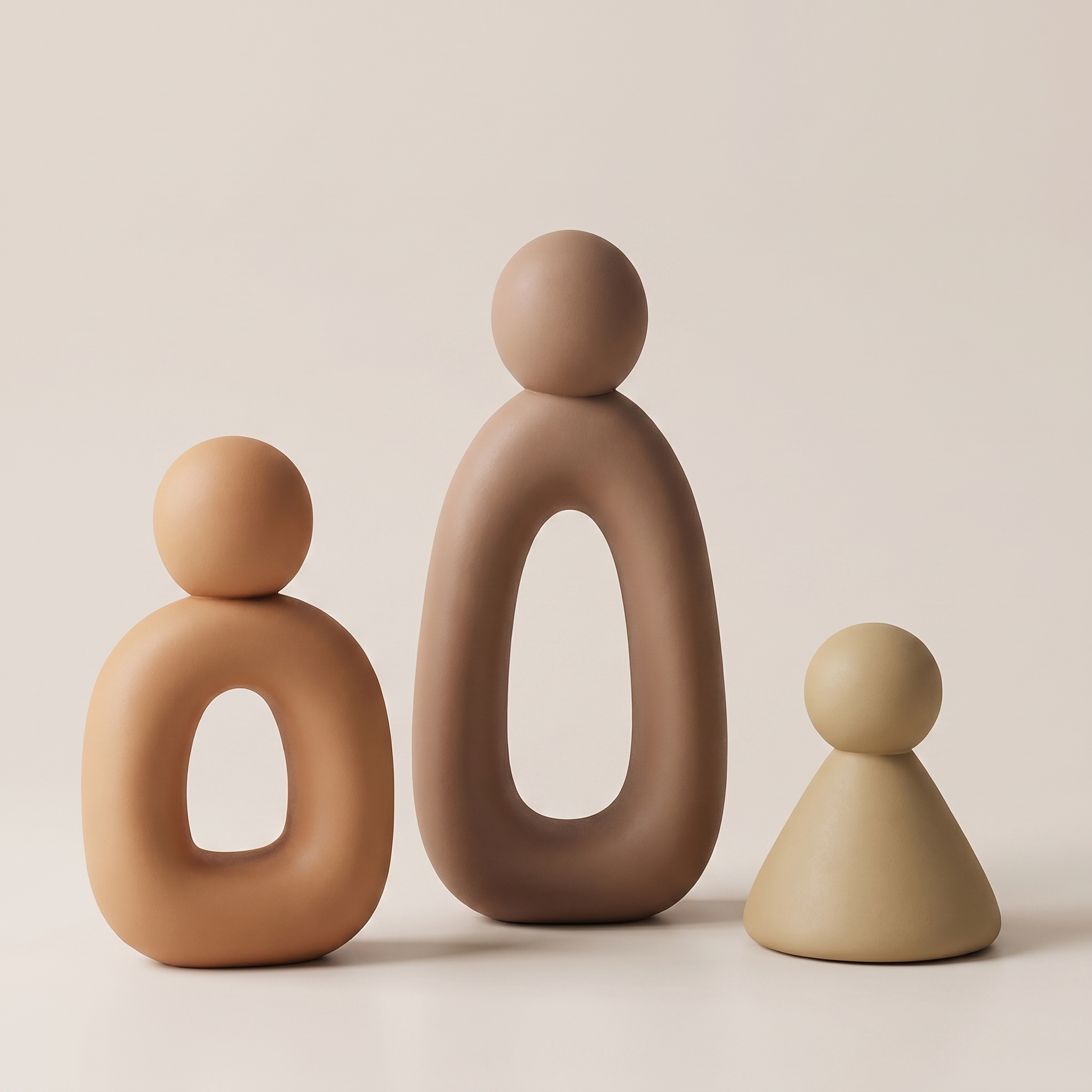 Minimalist Family Figurine Set