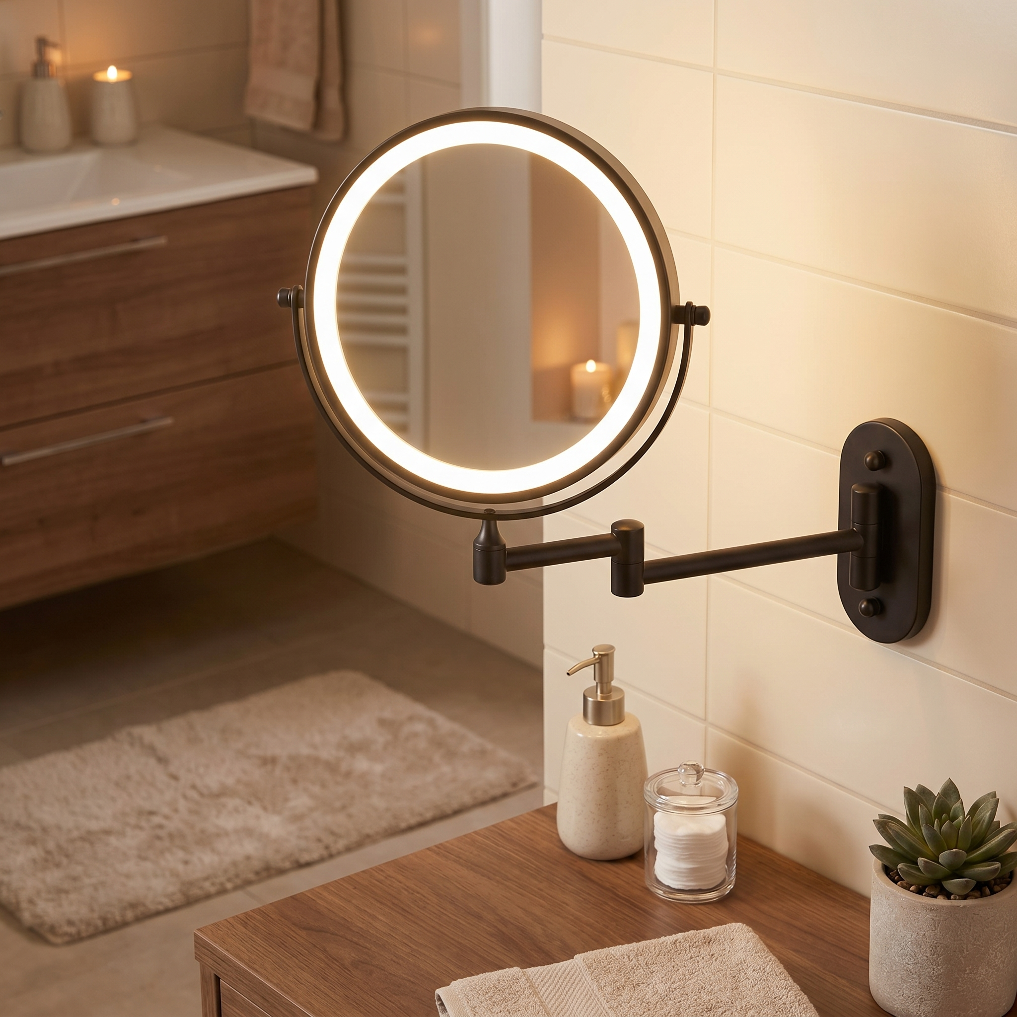 LED Wall Mounted Makeup Mirror