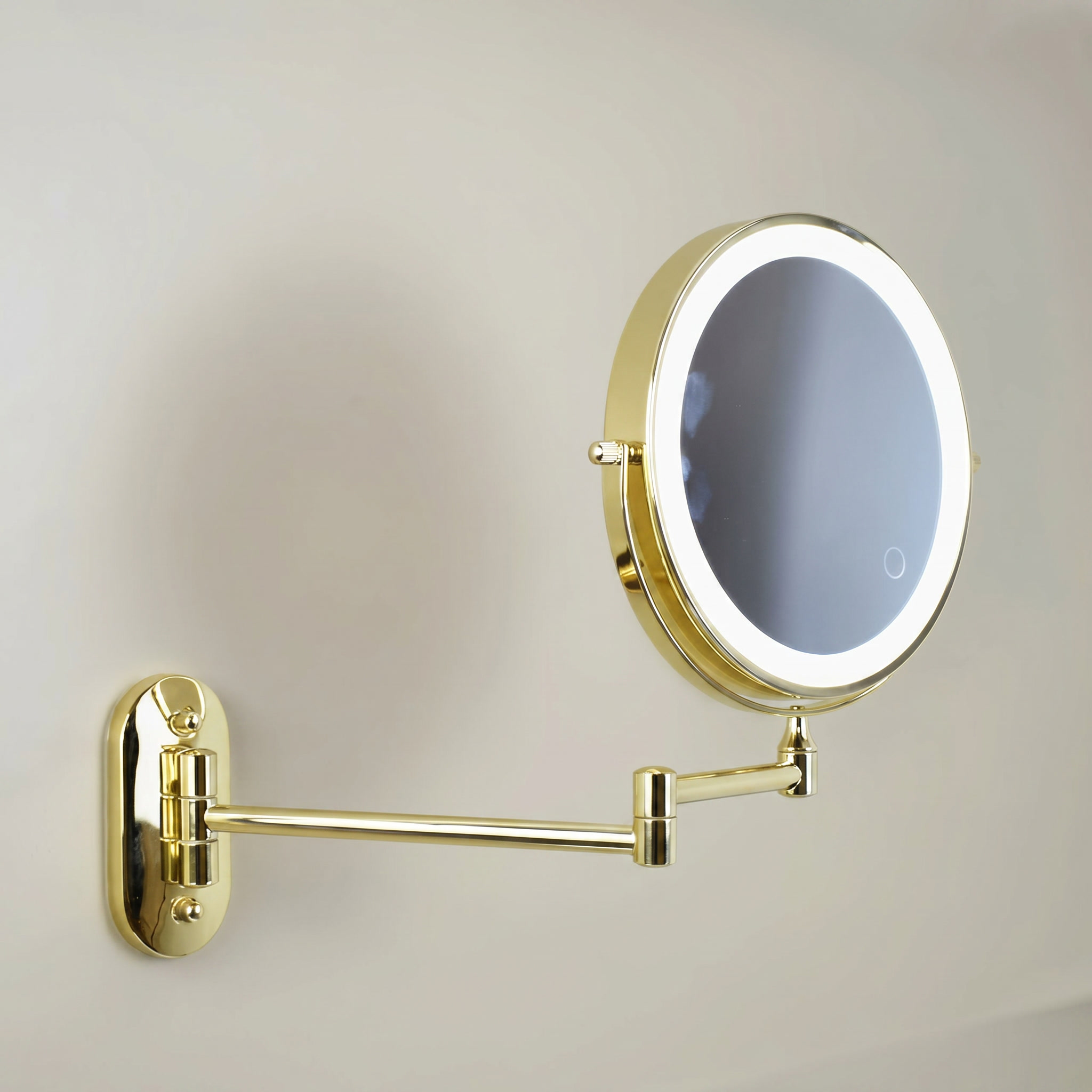 Gold LED Wall Mounted Makeup Mirror