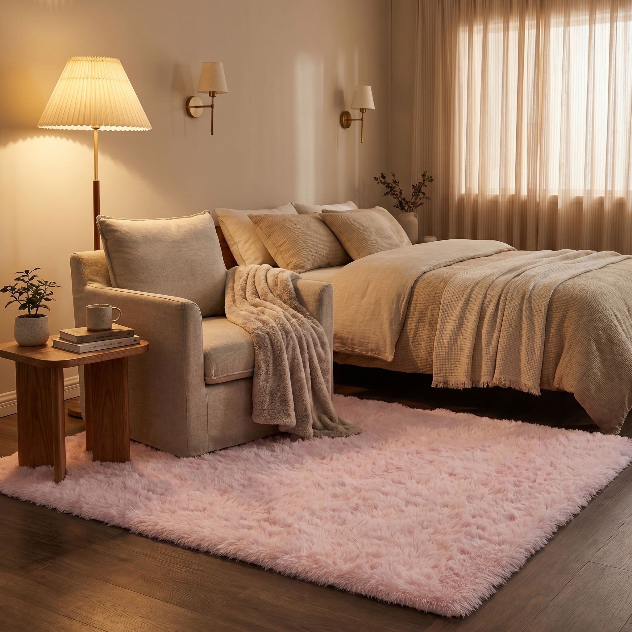 Soft Fluffy Shag Area Rug