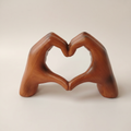Heart Hands Resin Sculpture