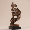 Abstract Face Silence Sculpture