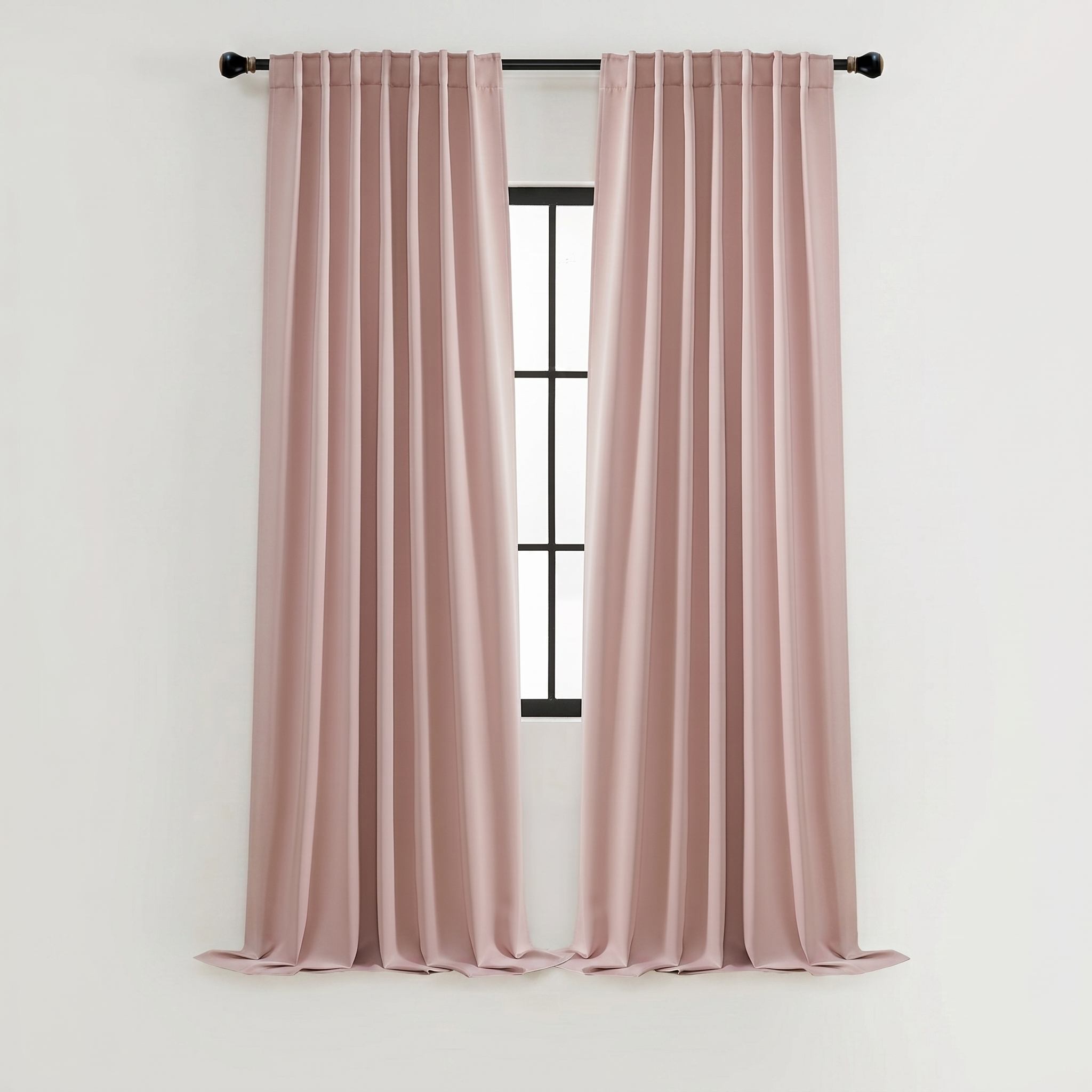 Solid Color Window Curtains