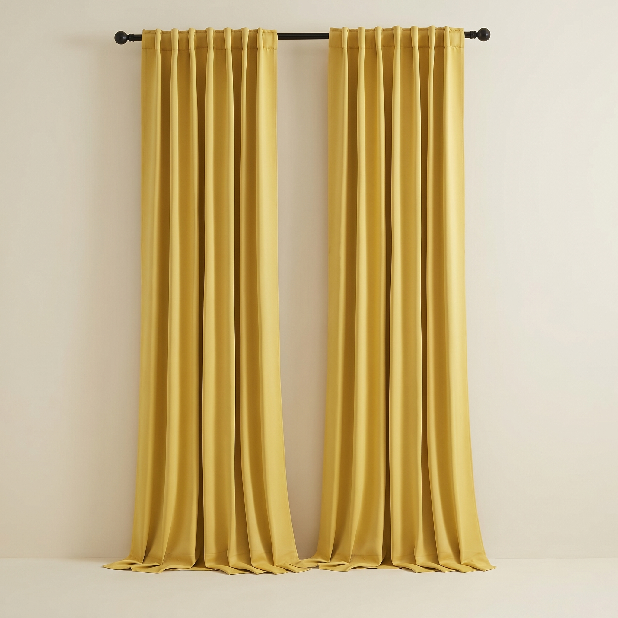 Solid Color Window Curtains