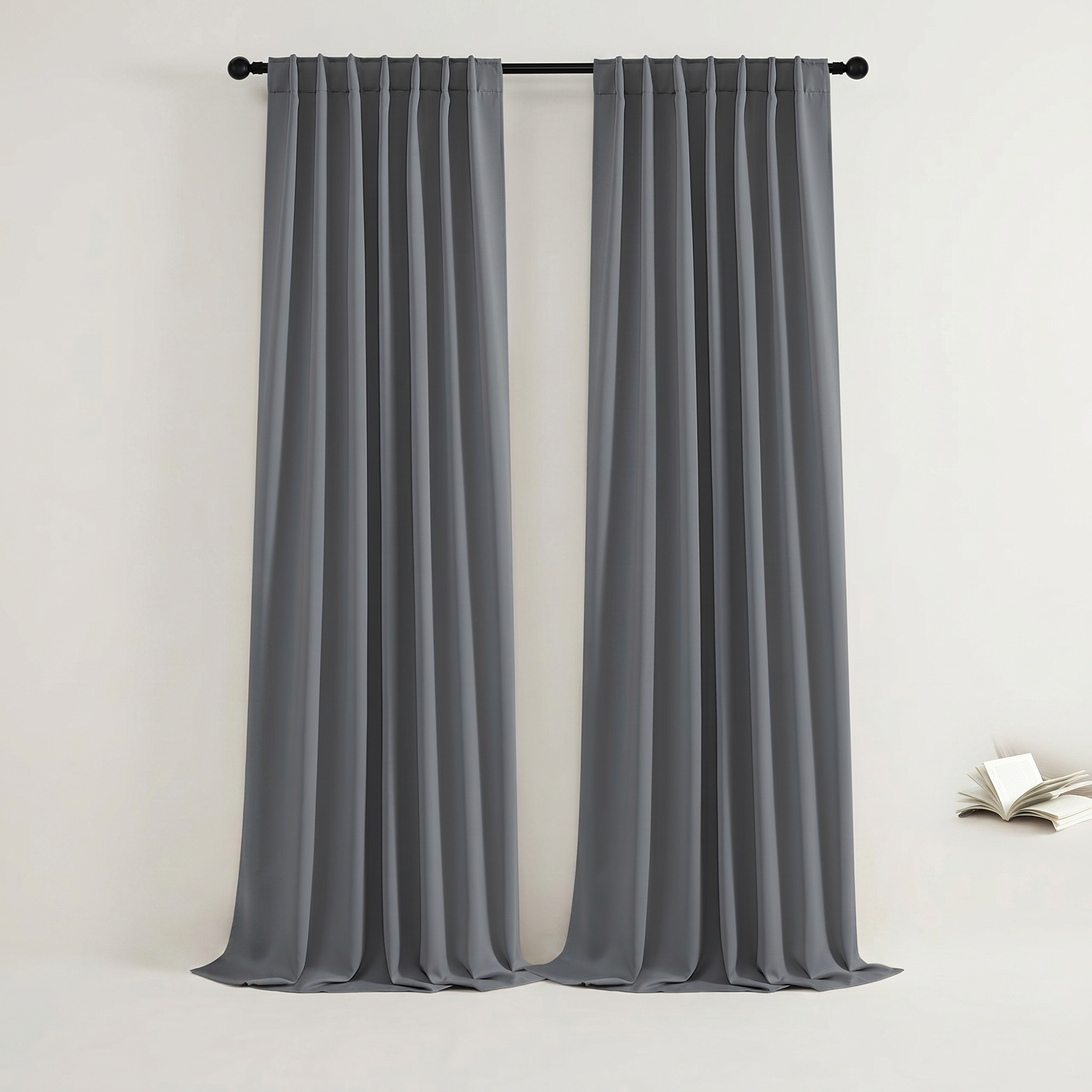 Solid Color Window Curtains