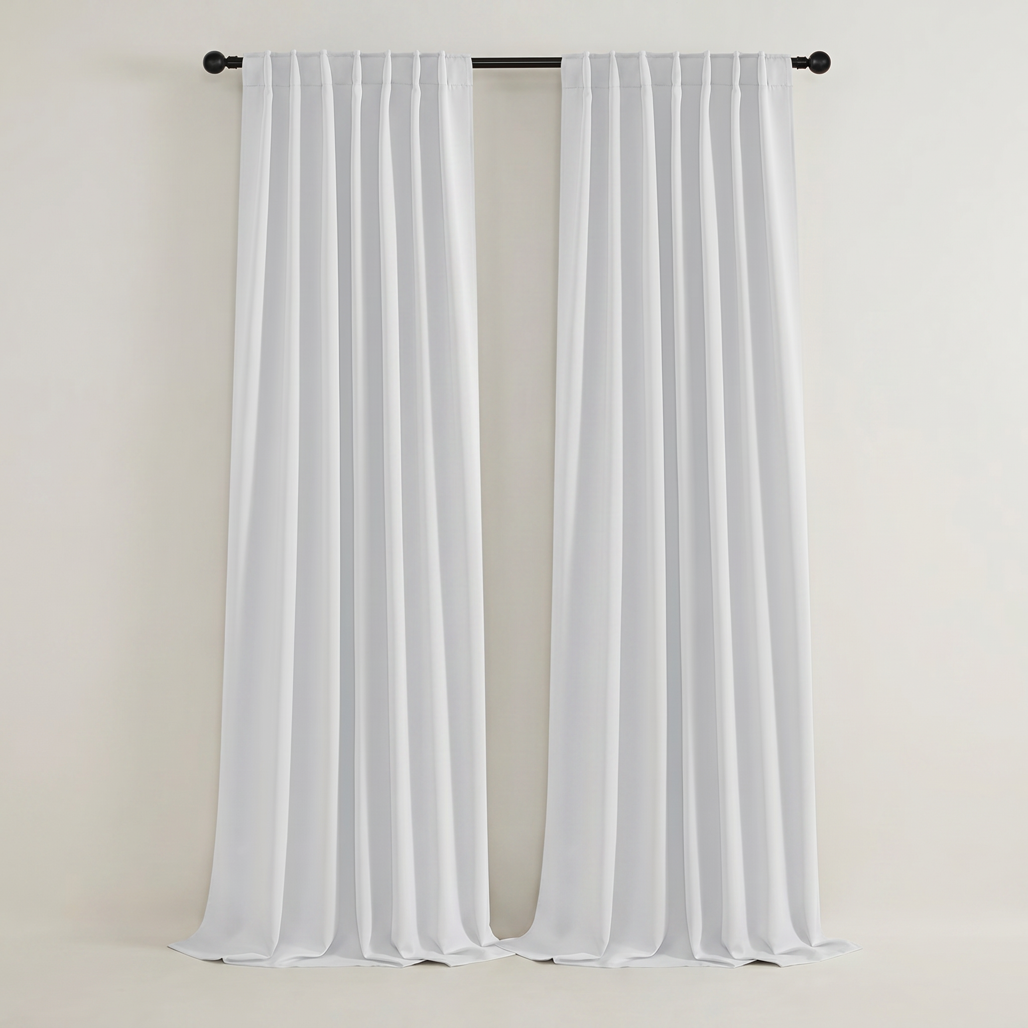 Solid Color Window Curtains