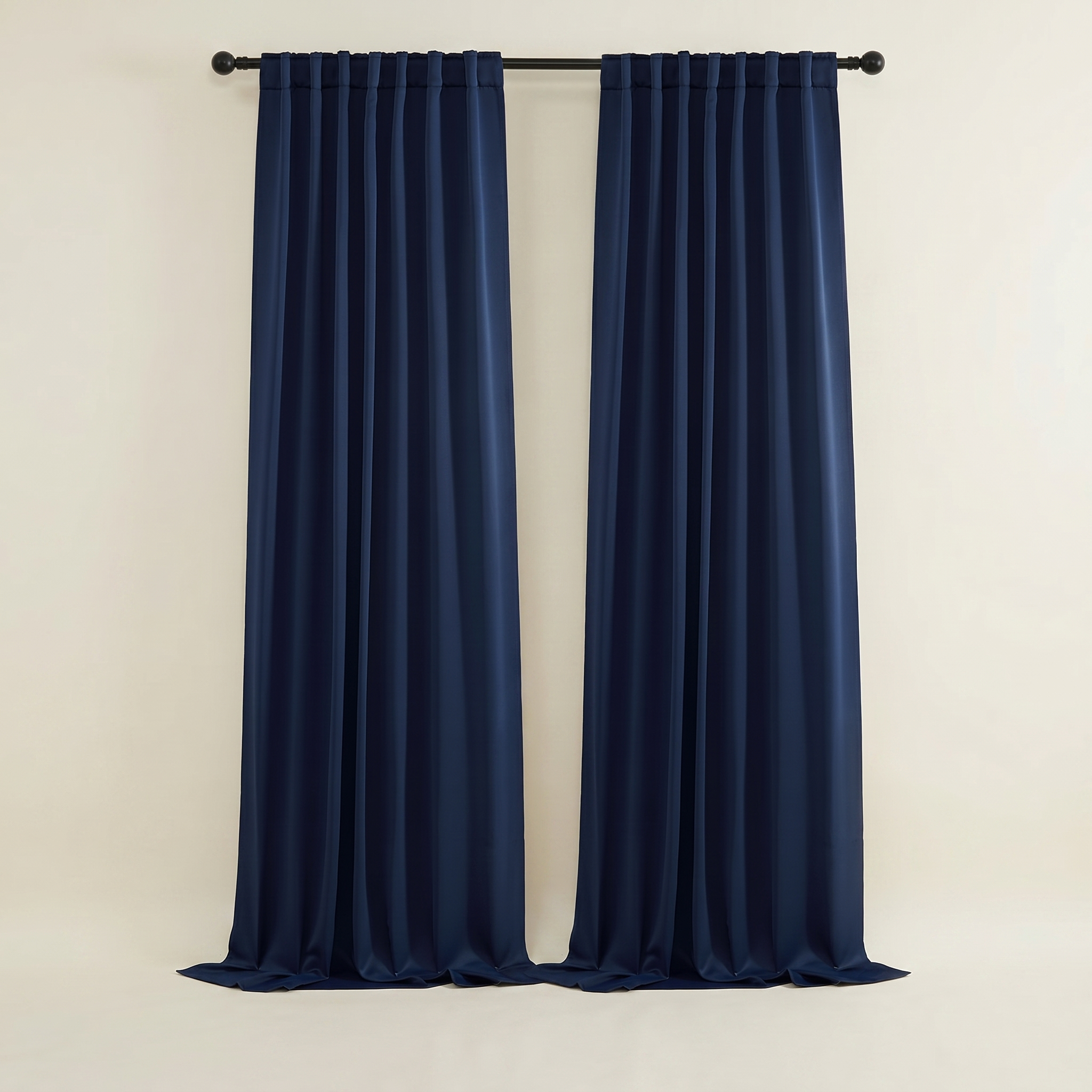 Solid Color Window Curtains