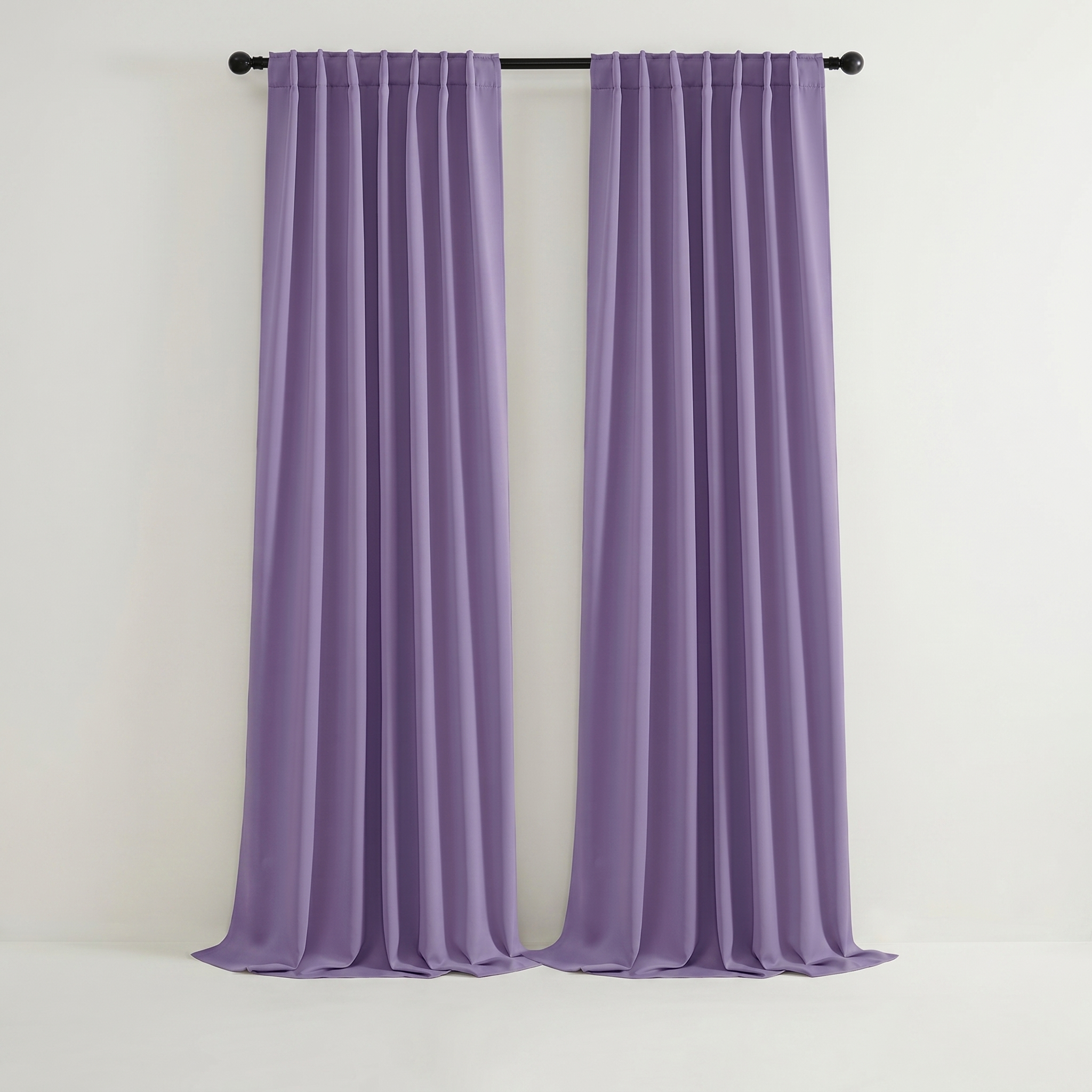 Solid Color Window Curtains