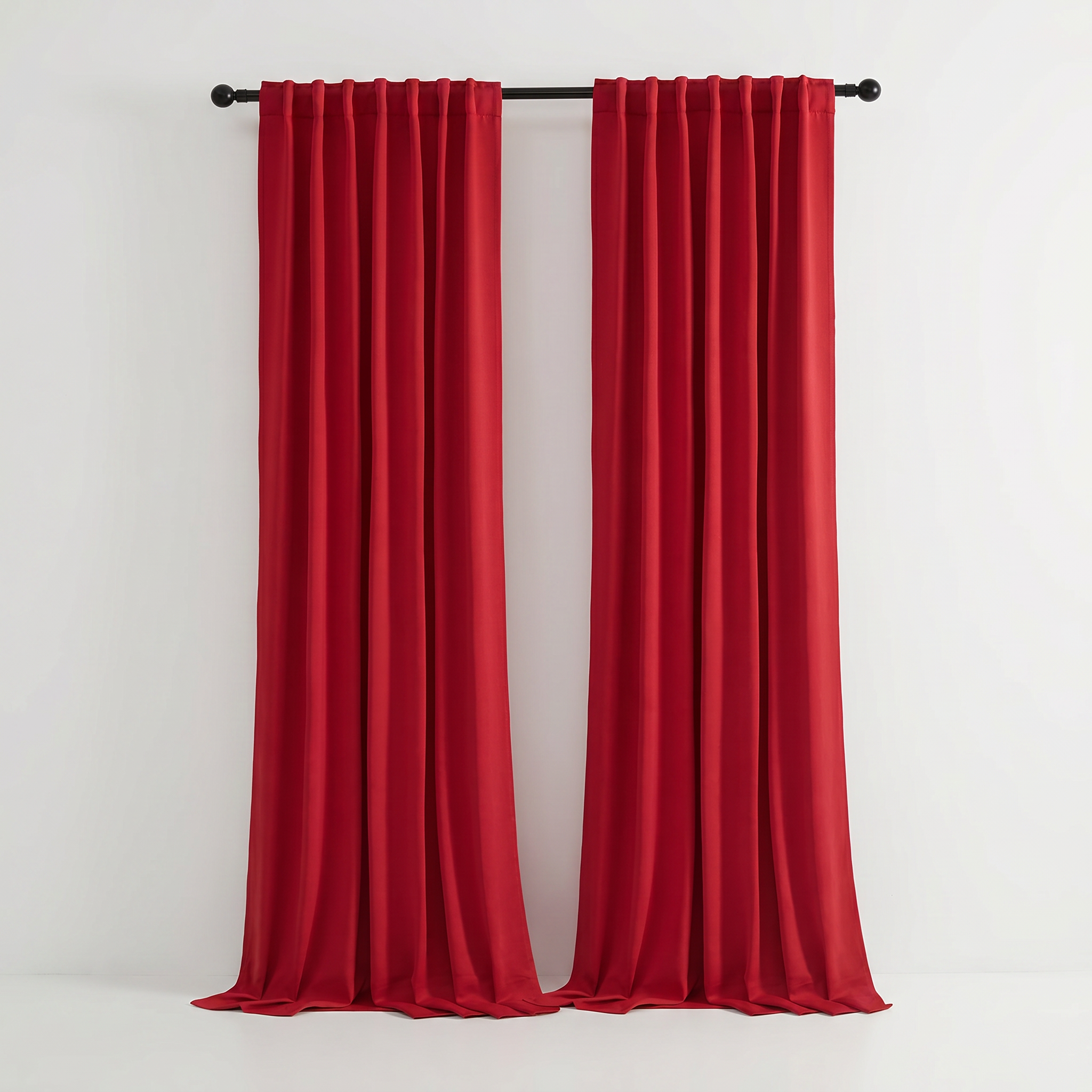 Solid Color Window Curtains