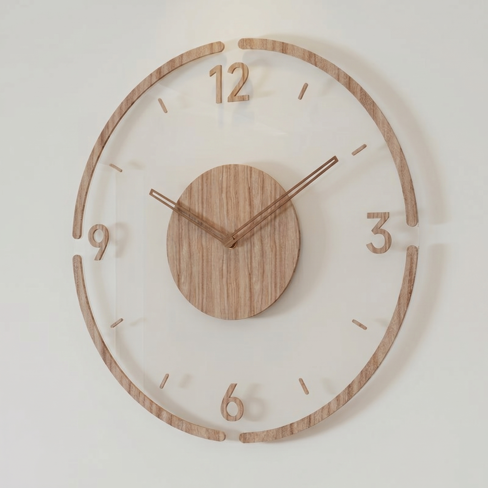 Modern Wooden Acrylic Wall Clock