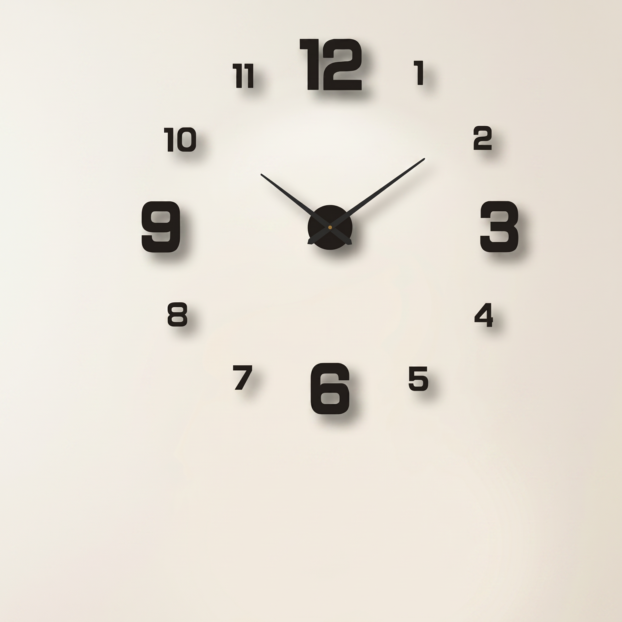 Extra Large 3D DIY Wall Clock