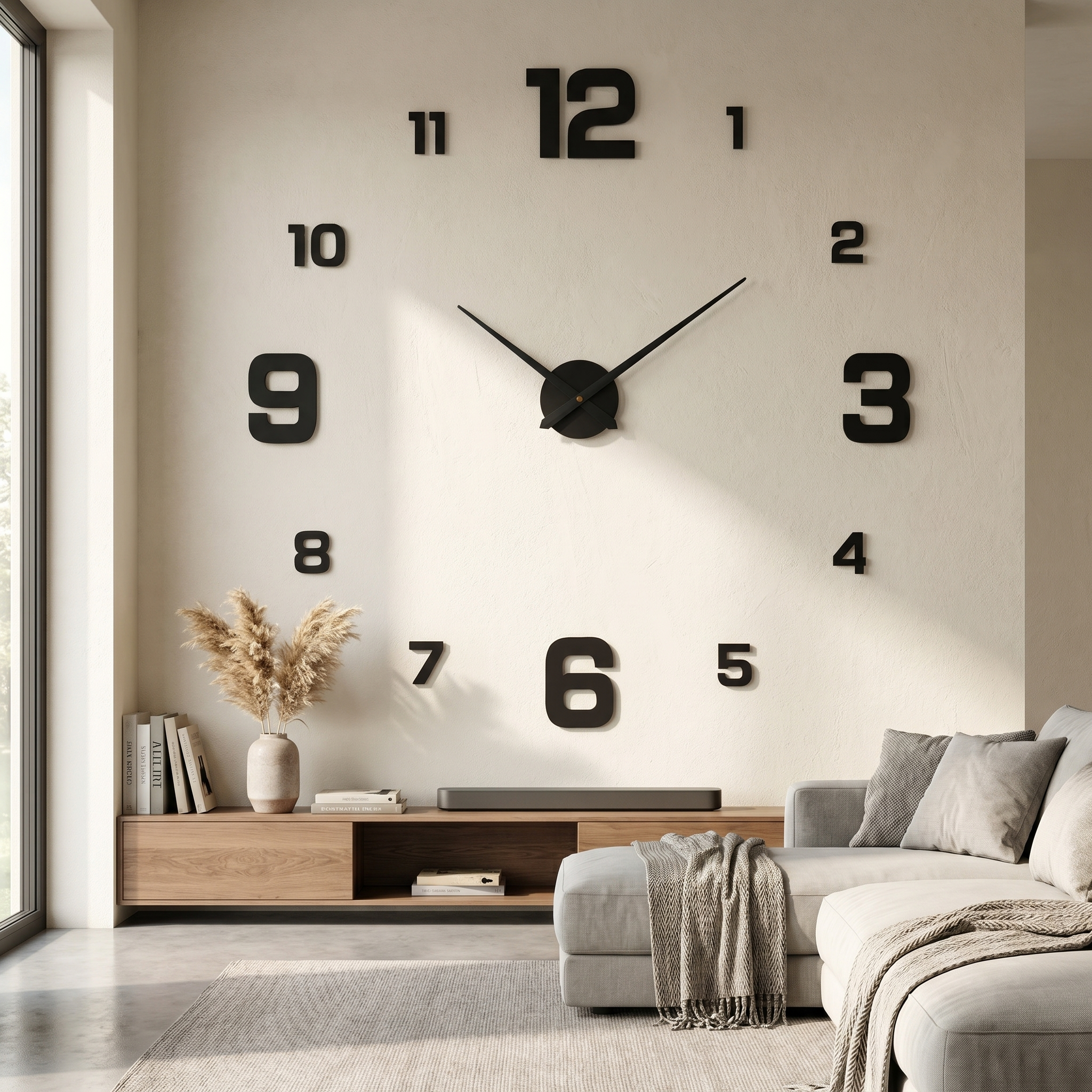 Extra Large 3D DIY Wall Clock