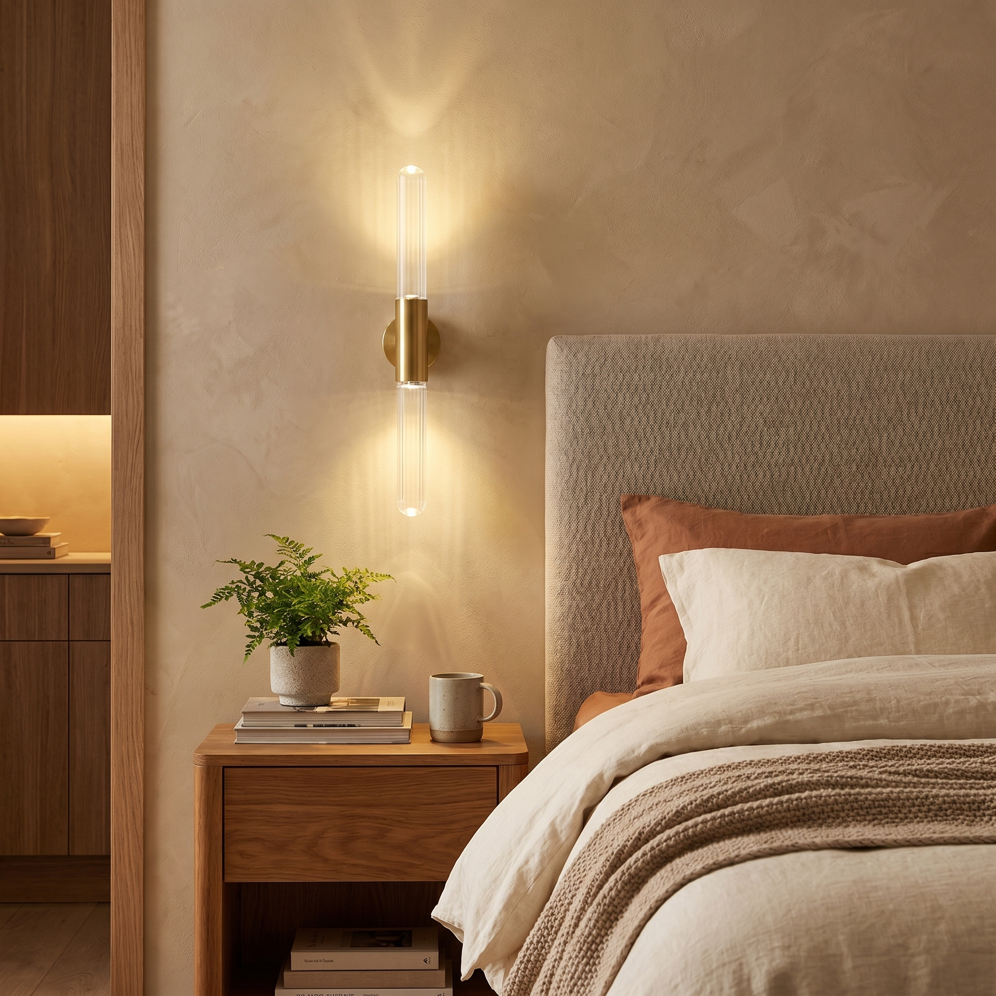 Modern Brass Wall Sconce Light