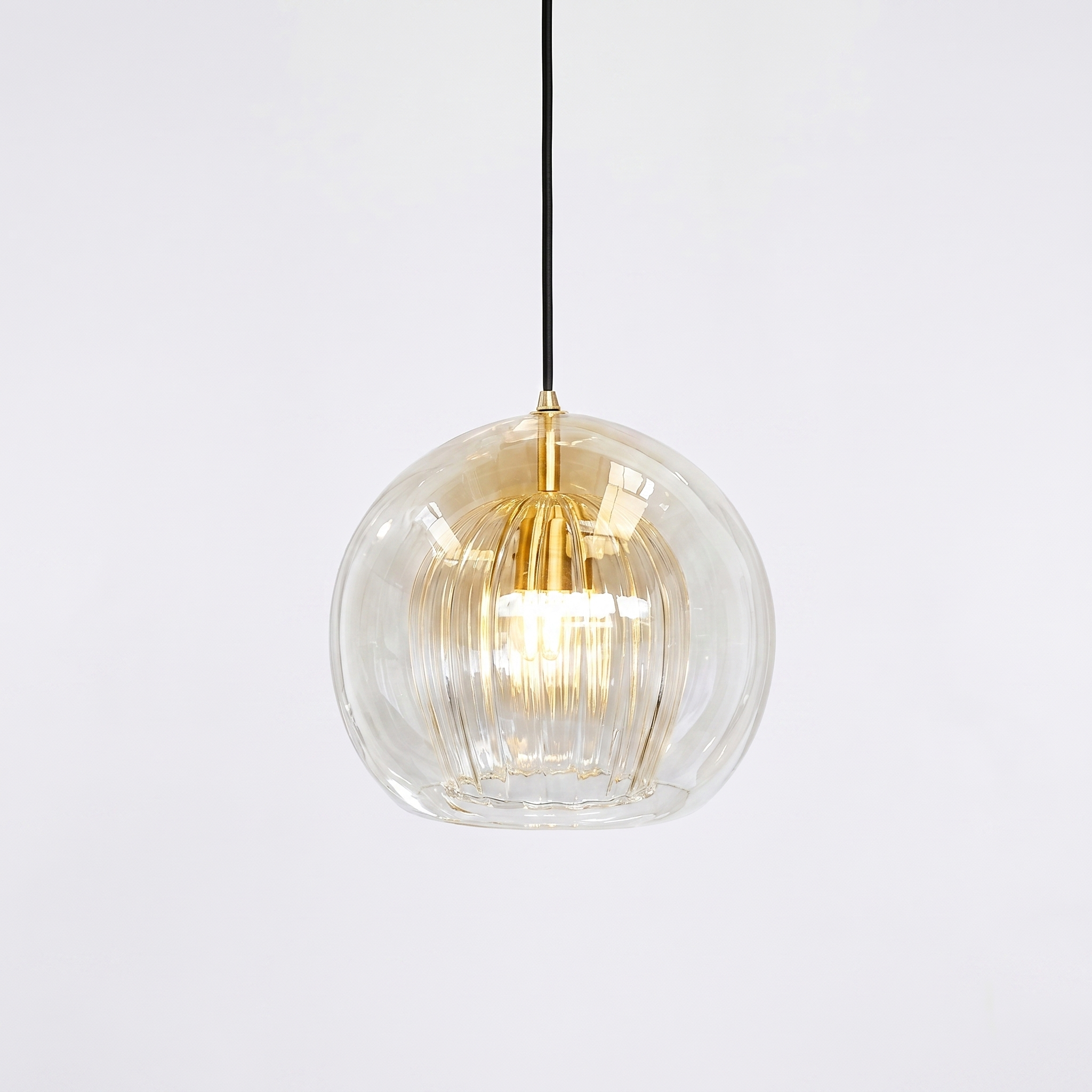 Modern Glass Pendant Light 25cm