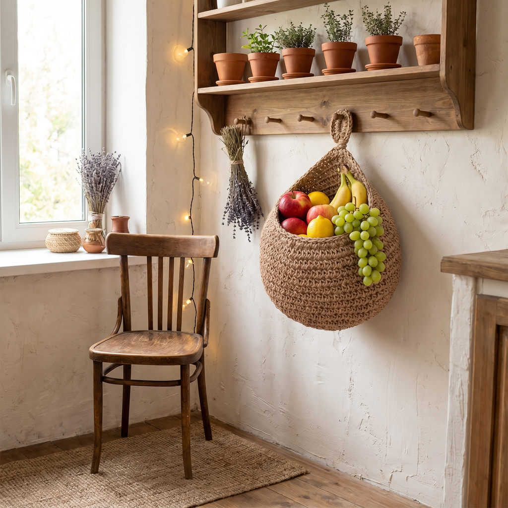Woven Wall Hanging Storage Basket