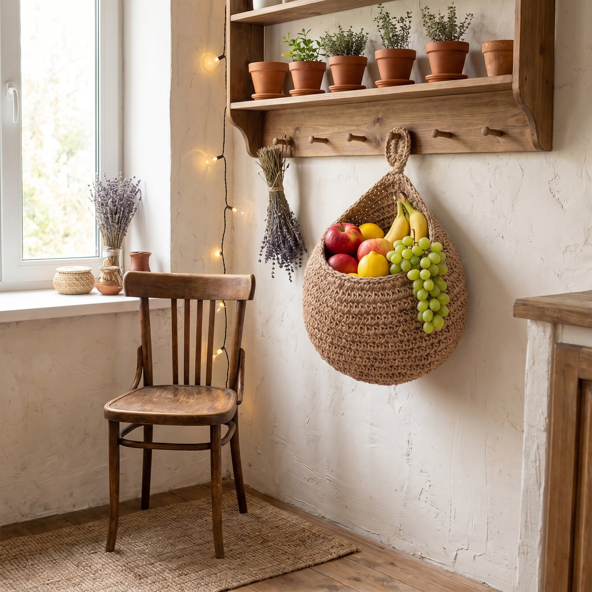 Woven Wall Hanging Storage Basket