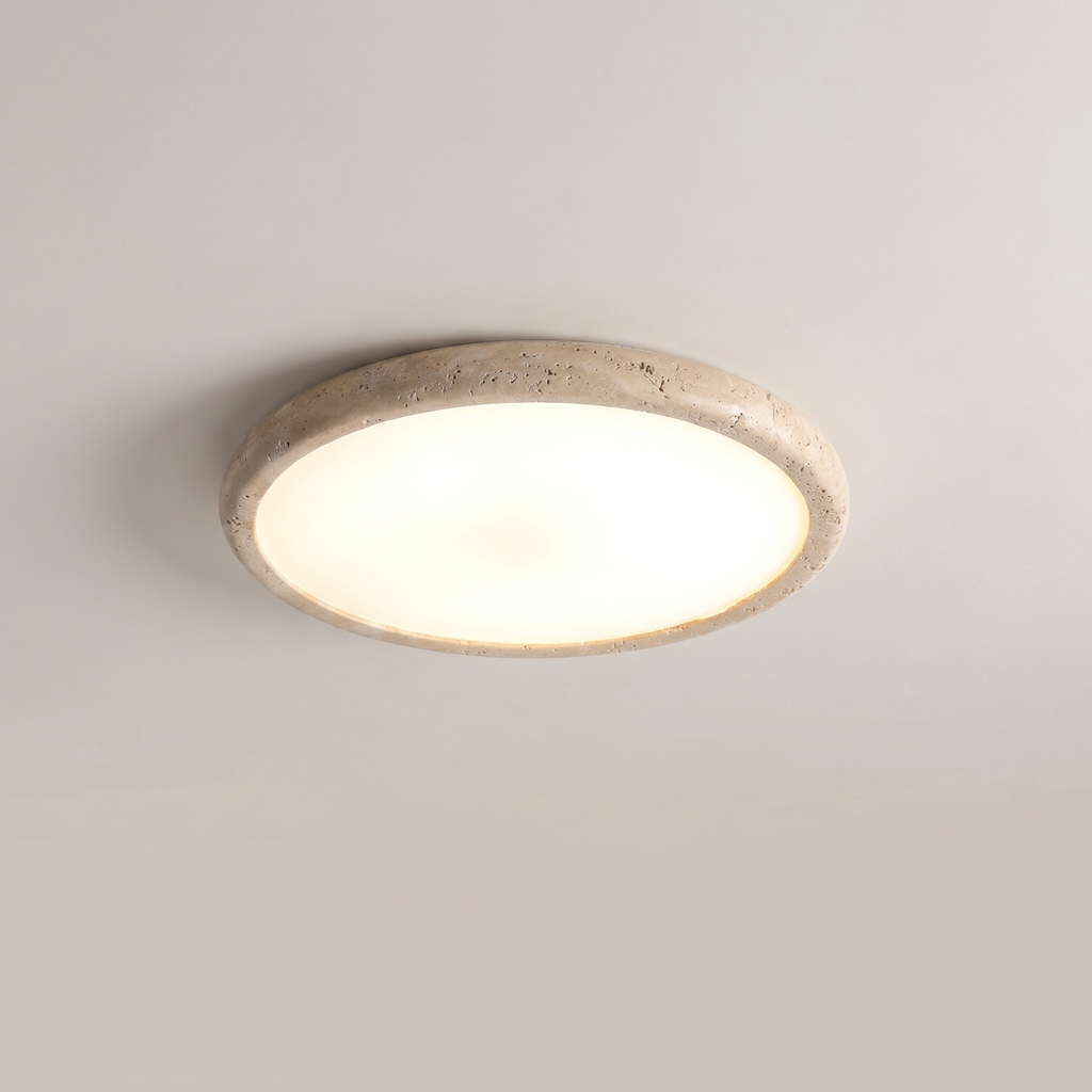 Wabi-Sabi Travertine LED Ceiling Light