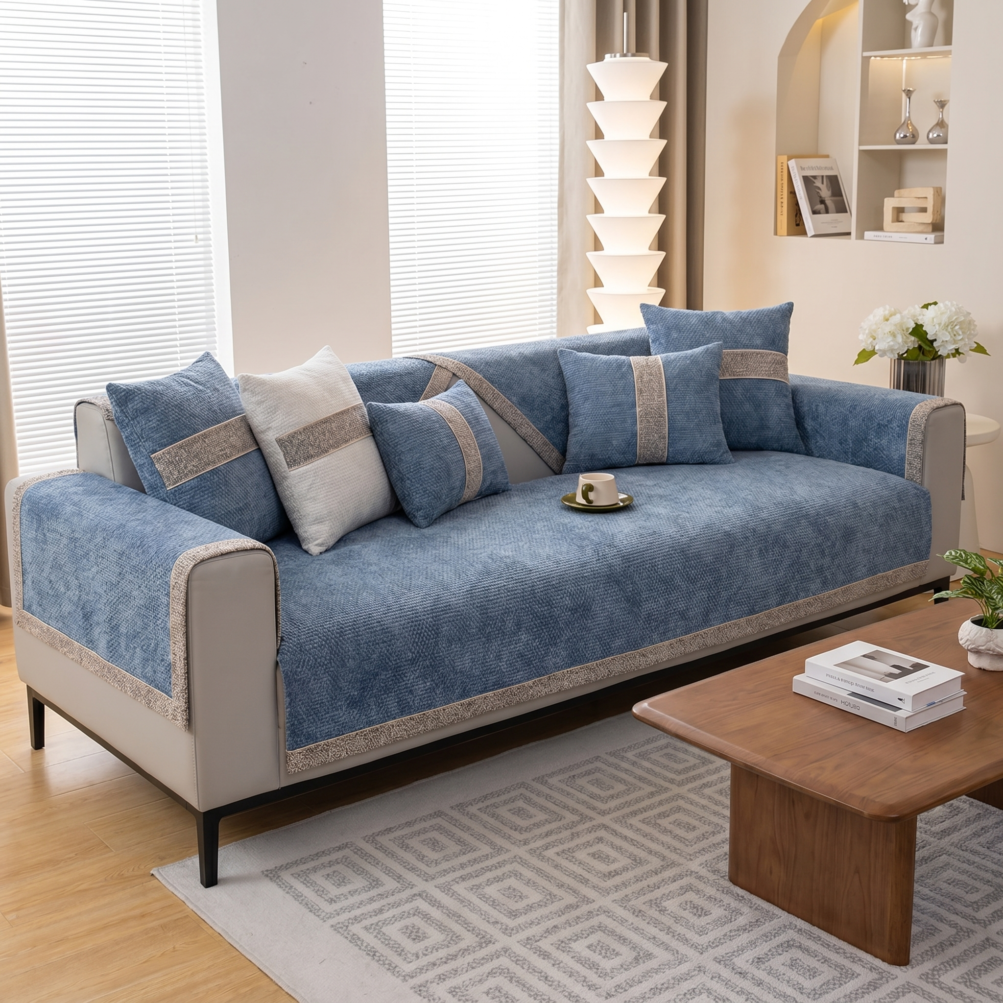Chenille Sofa Cover Cushion