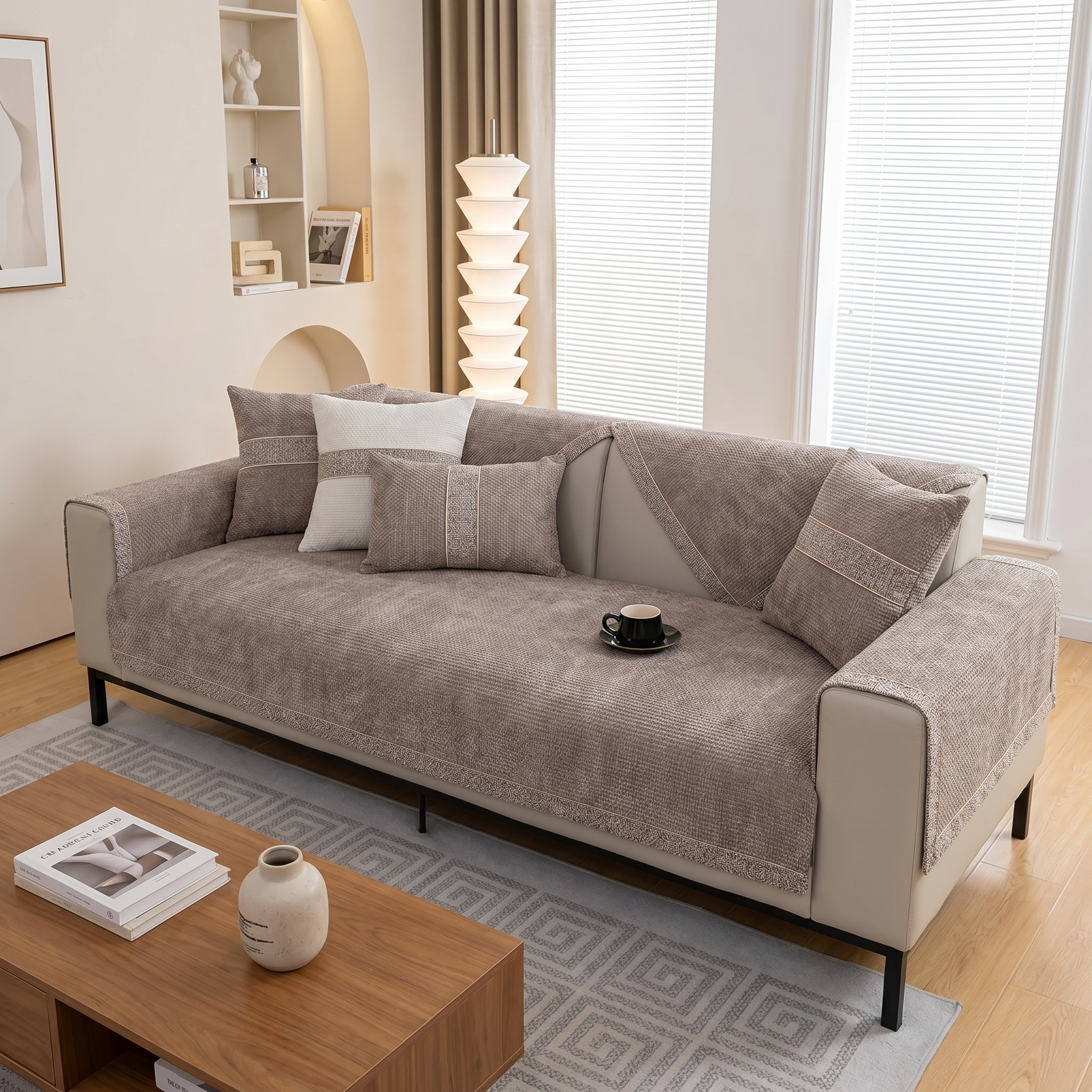 Chenille Sofa Cover Cushion