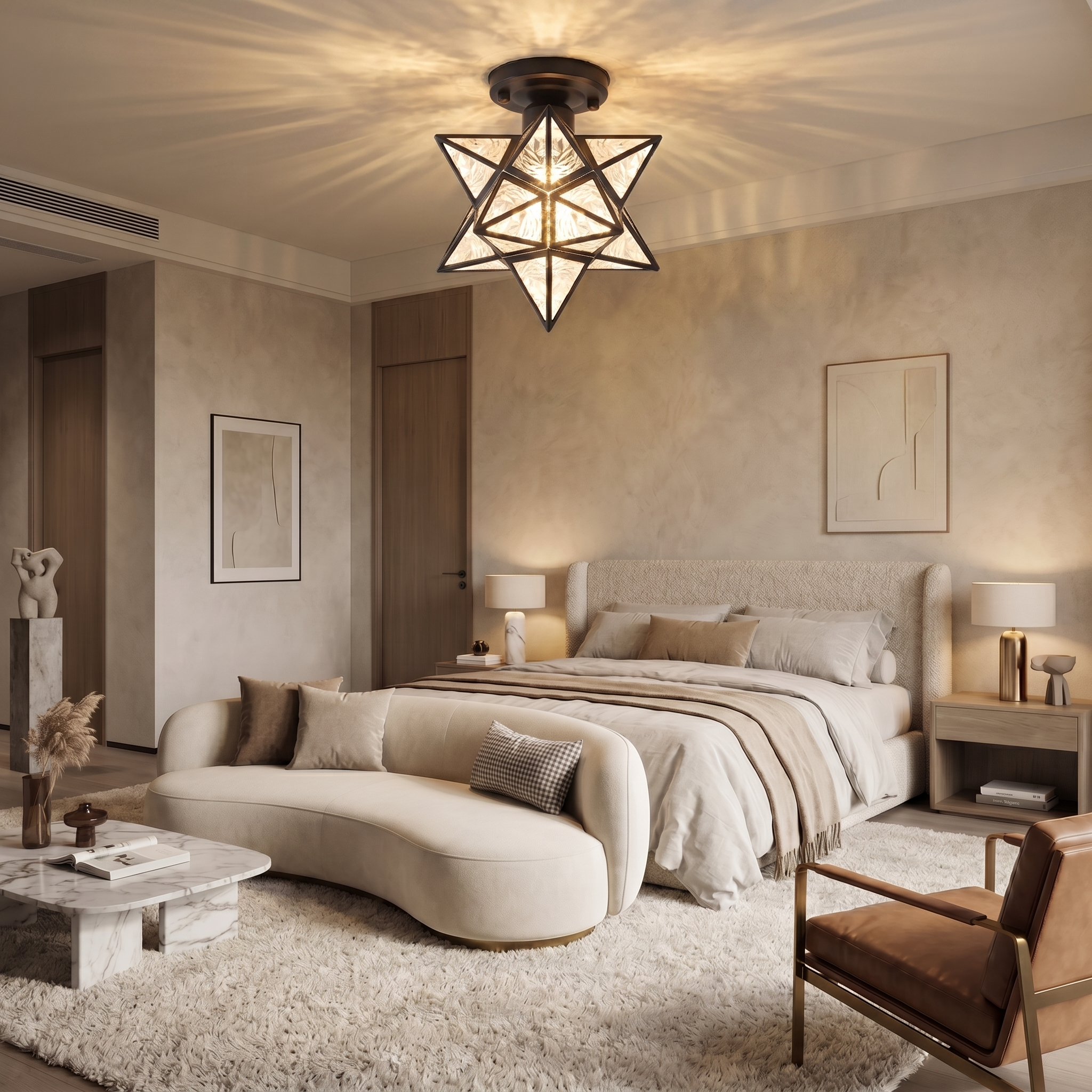 Modern Star Ceiling Light