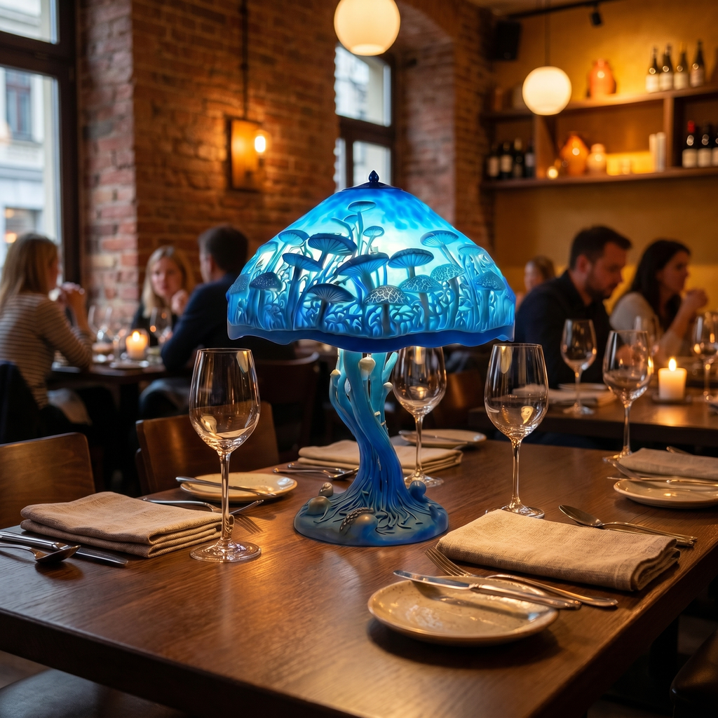 Vintage Mushroom LED Table Lamp