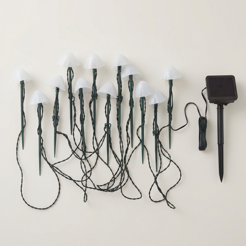 Solar Mushroom Garden Lights