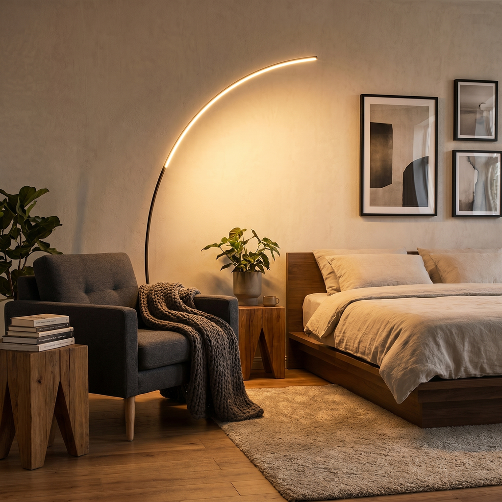 Modern LED Arc Floor Lamp