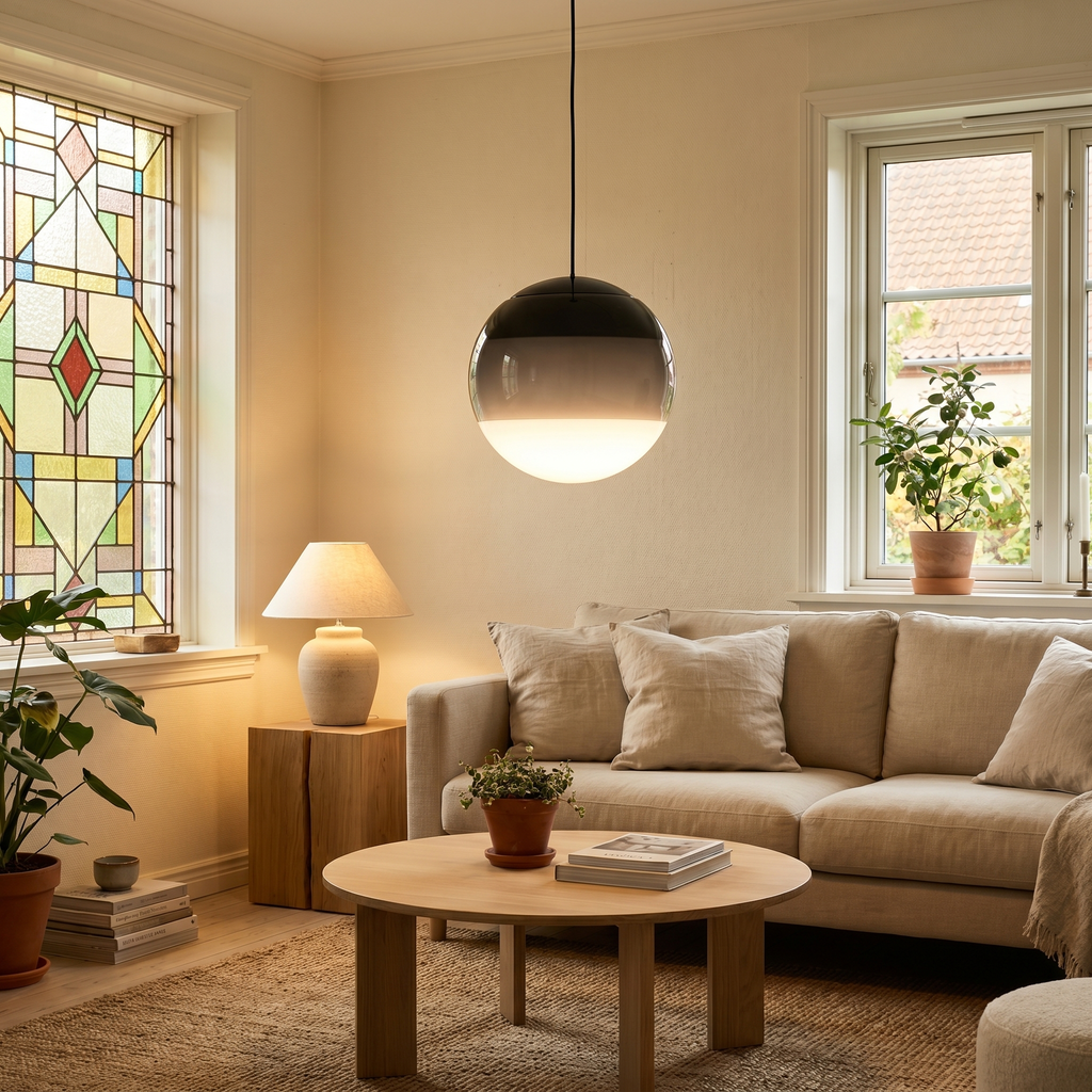 Nordic Gradient Glass Pendant Light