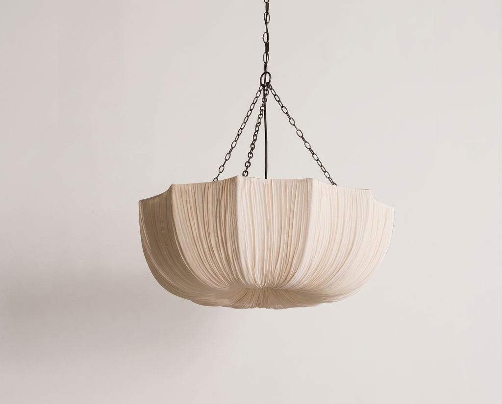 Wabi-Sabi Fabric Pendant Light