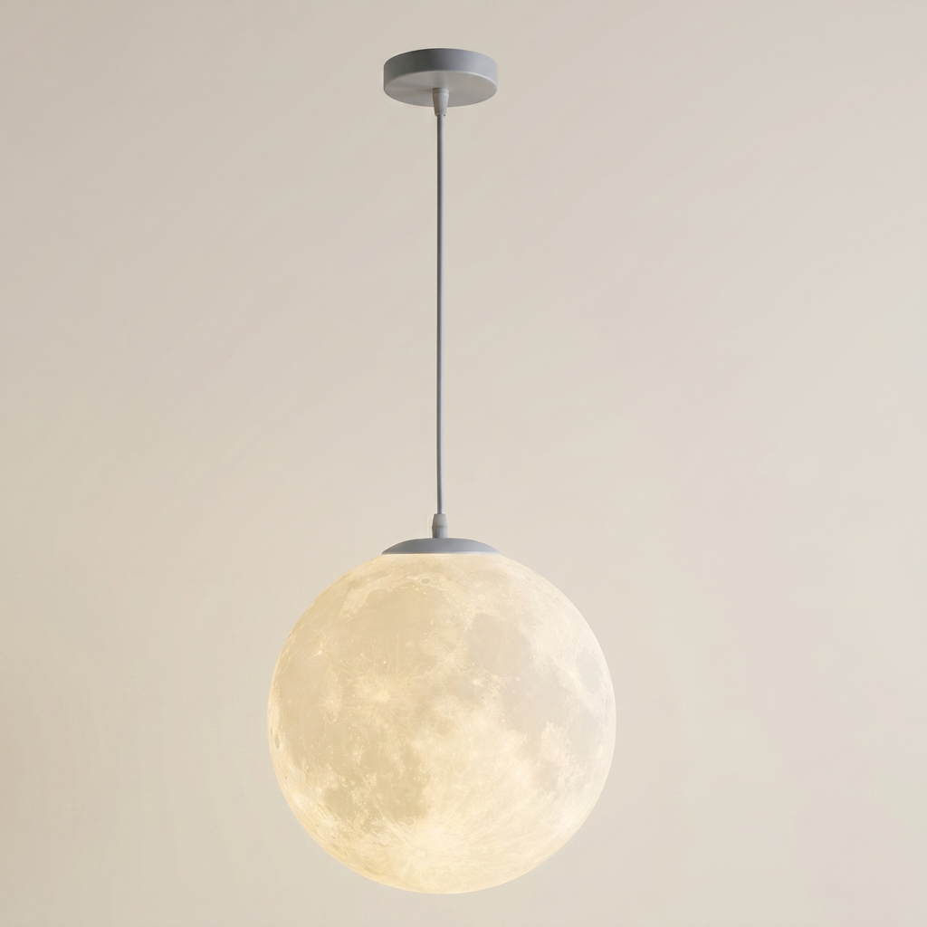 3D Moon Pendant Light