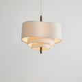 French Cream Fabric Pendant Light