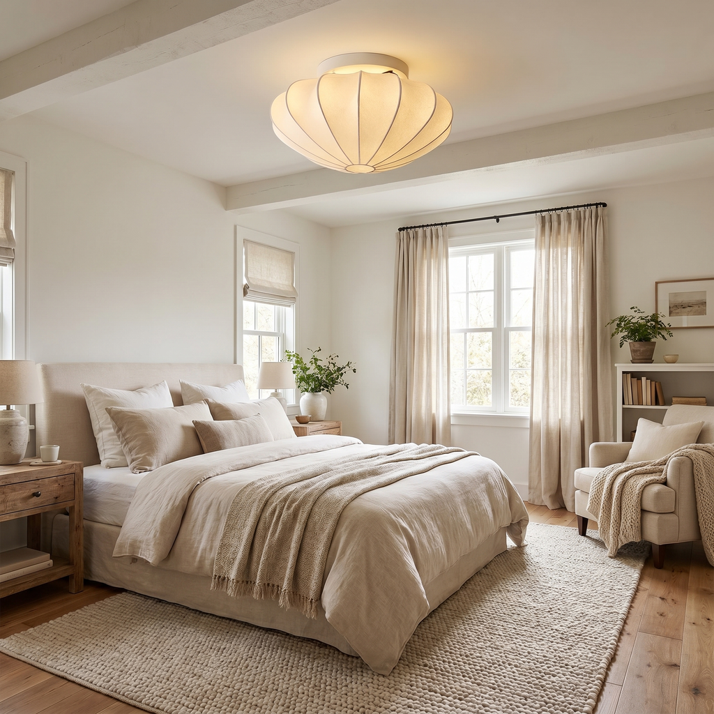 Modern Silk Ceiling Light