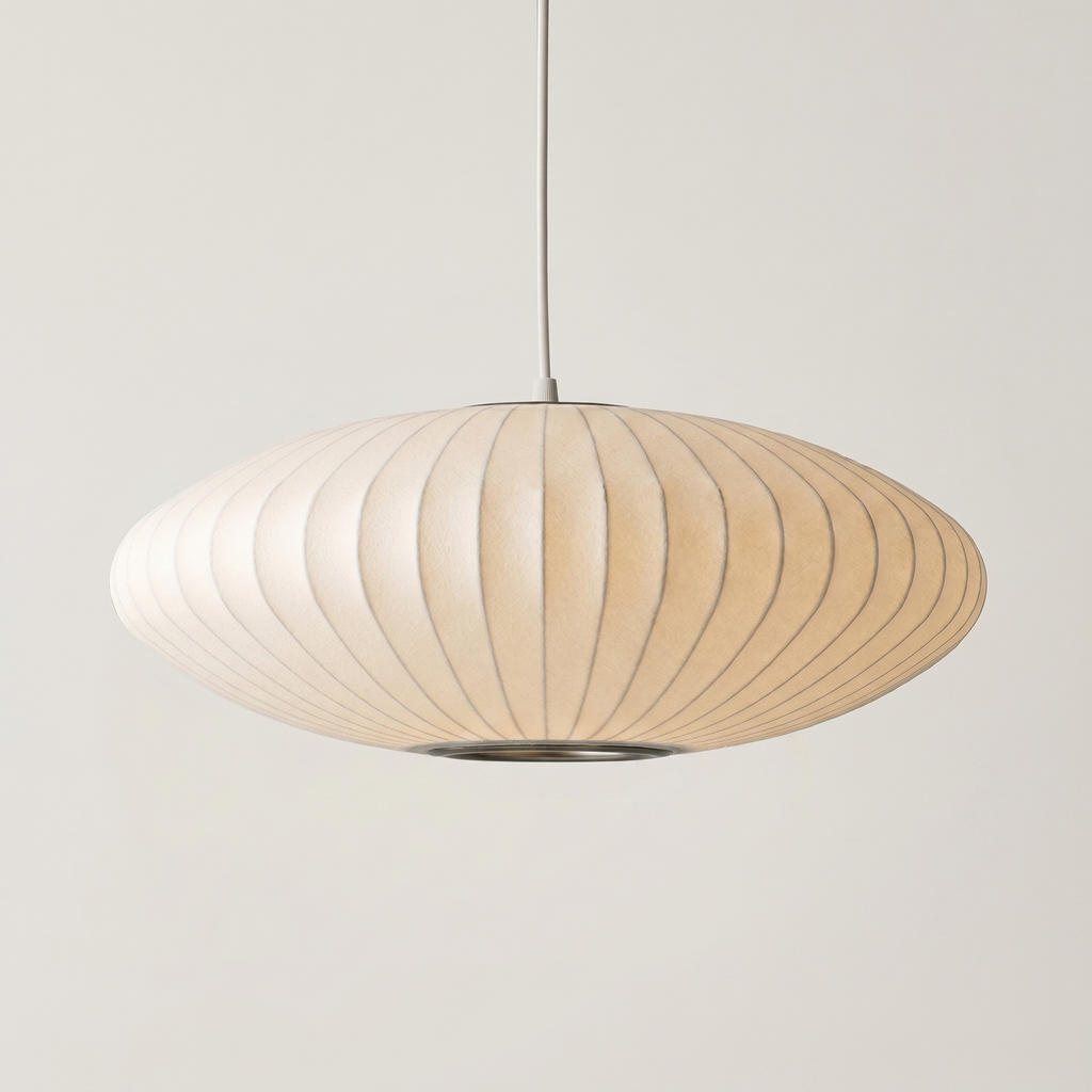 Nordic Wabi-Sabi Silk Pendant Light